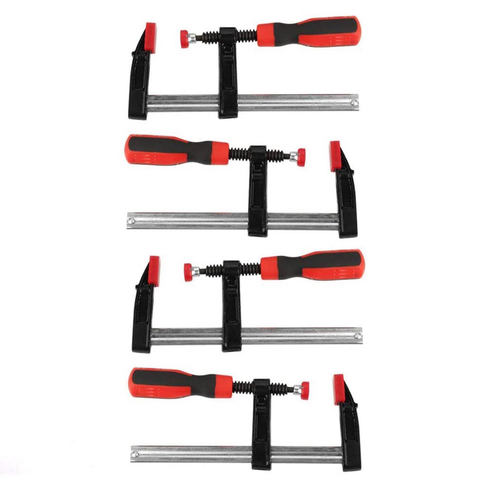 Set Mit 4 Robusten F-klemmen Aus Stahl Für Holzbearbeitung, Schnellspannklemmen, Heimwerkerwerkzeug 50 X 150 Mm