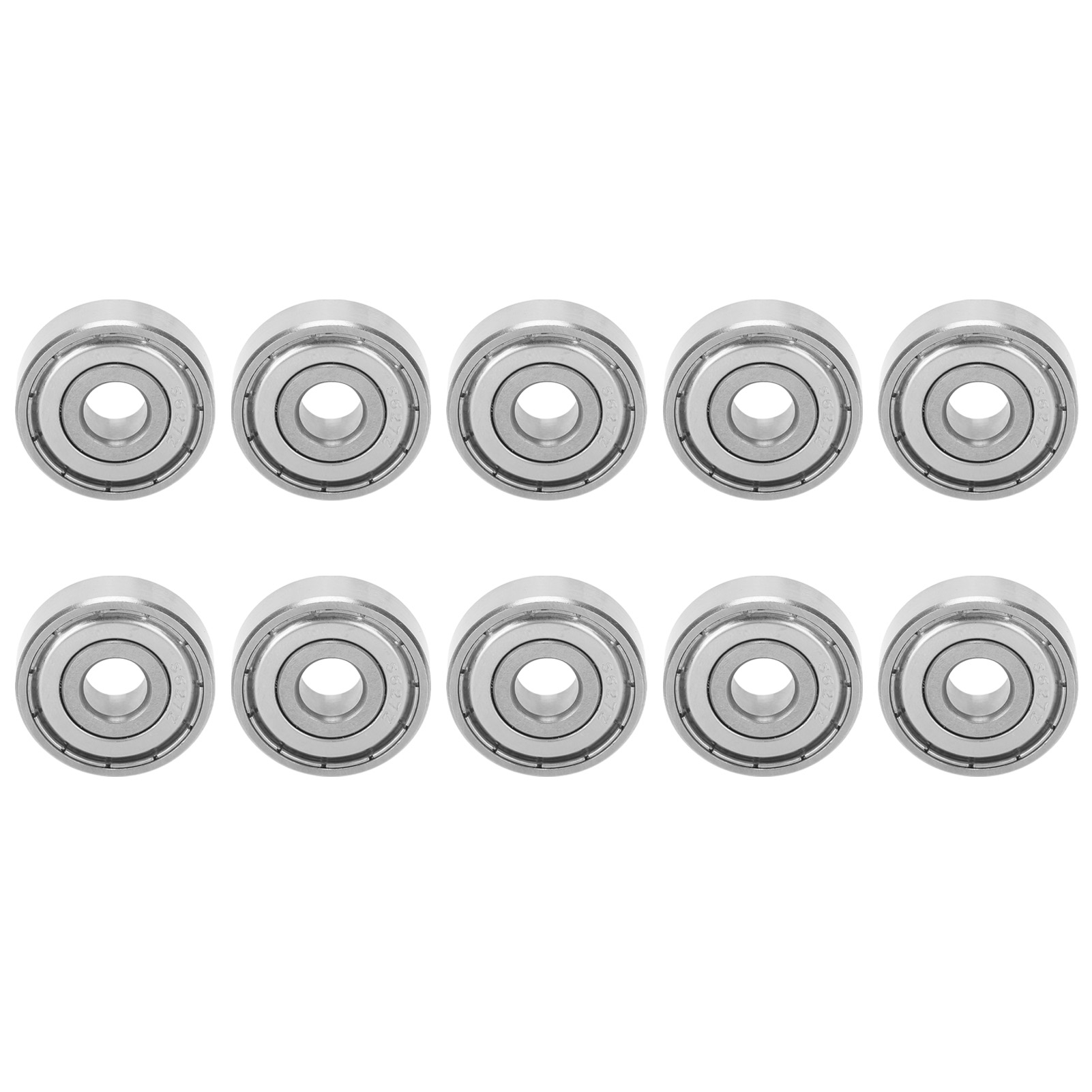 Satz Mit 10 Edelstahlkugellagern S627z Für Rollschuhe Und Skateboards, Geräuscharm, 7x22x7 Mm