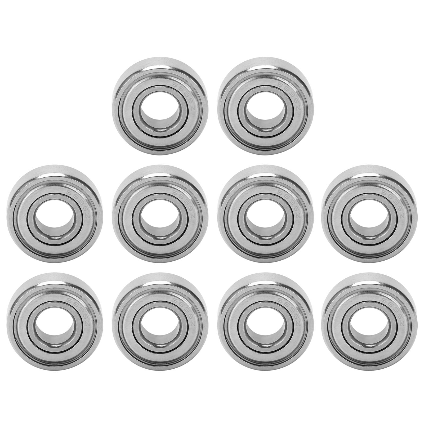 Packung Mit 10 Miniatur-hochgeschwindigkeitskugellagern Aus Edelstahl S696zz, 15x6x5mm, Für Industriemaschinen