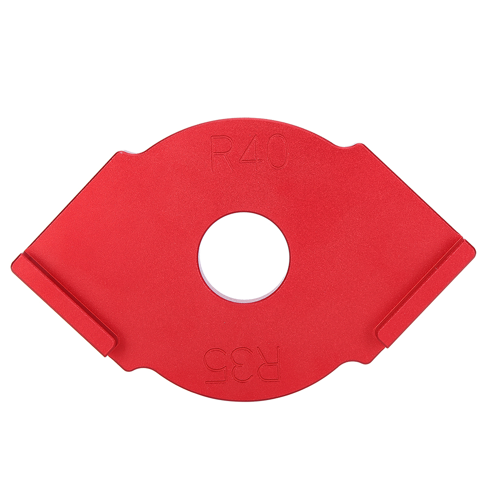 Handgeführte Abrundungsschablone Für Oberfräse, Kantenfräse Und Hohlkehlenfräse, Aluminiumlegierung R35-r40, 1 Stück