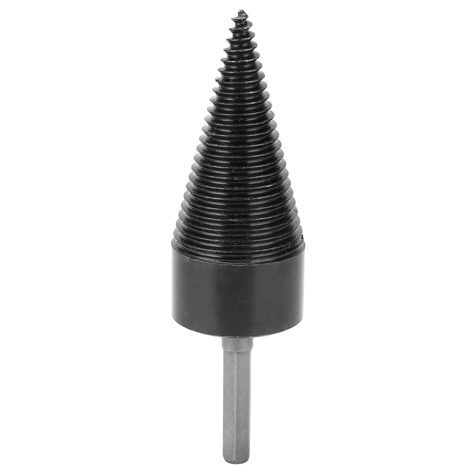 Kegelförmiger Holzspalter Aus Schnellarbeitsstahl Mit Sechskantschaft Und Bohrer, 42 Mm