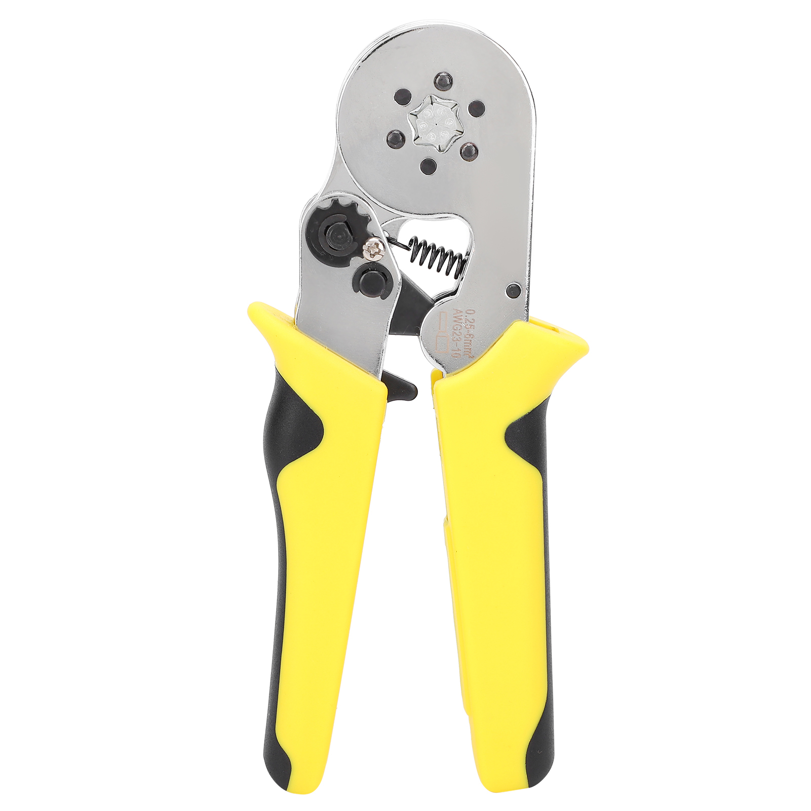 Ergonomische, Verstellbare Crimpzange Tuc866+ Aus Vanadium-chrom-stahl 23-10 Awg 0,25-6 Mm² Für Aderendhülsen, 1 Stück
