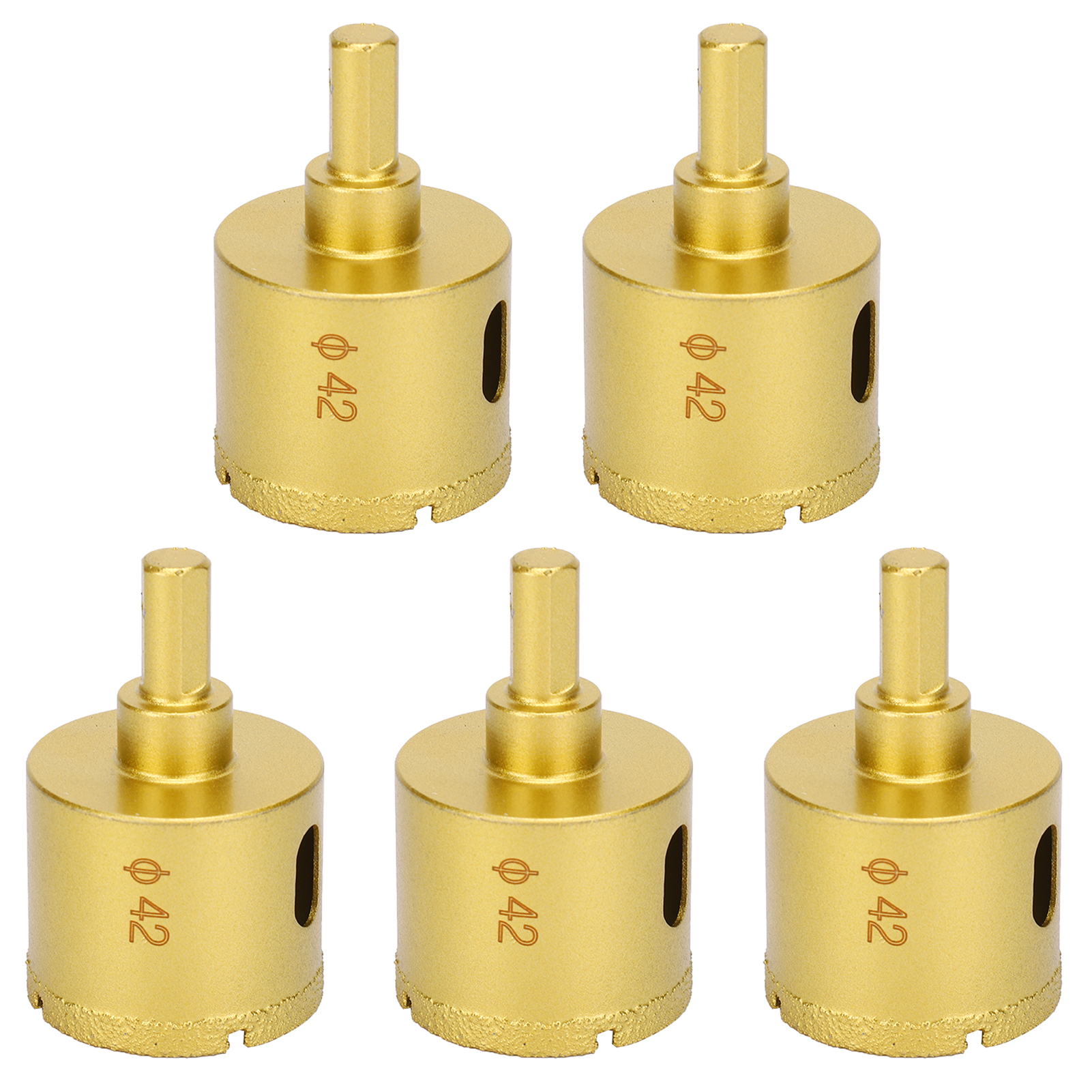 5-teiliges Set 42-mm-diamantkernbohrer Für Marmor, Glas, Keramik Und Stein