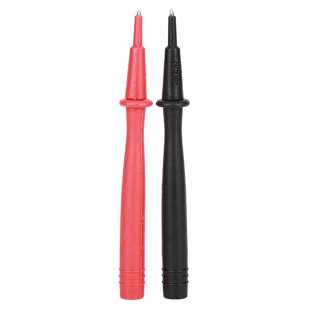 Satz Mit 2 Messspitzen Für Multimeter Und Voltmeter, Vernickeltes Kupferzubehör, 2-mm-spitze, 4-mm-bananenstecker, Rot Und Schwarz, Modell P8804, Cat Ii 1000 V 10 A