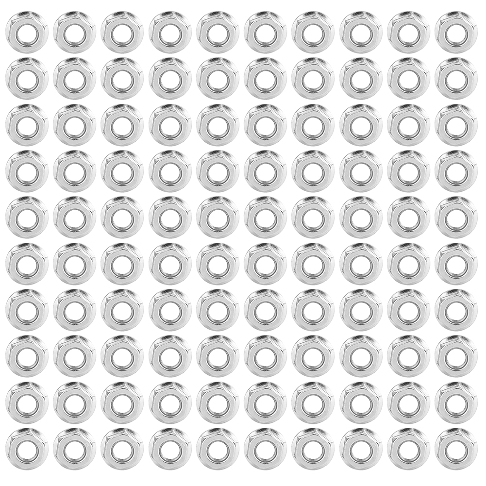 Packung Mit 100 M8 Sechskantflanschmuttern Aus Edelstahl 304 Für Die Maschinenbauindustrie