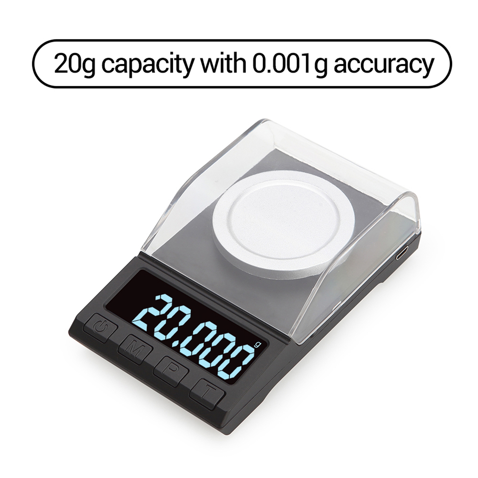 Professionelle, Tragbare Digitale Mini-taschenwaage, Milligramm-kapazität Für Gold, Schmuck Und Pulver, 20 G 0,001 G Dh-8068