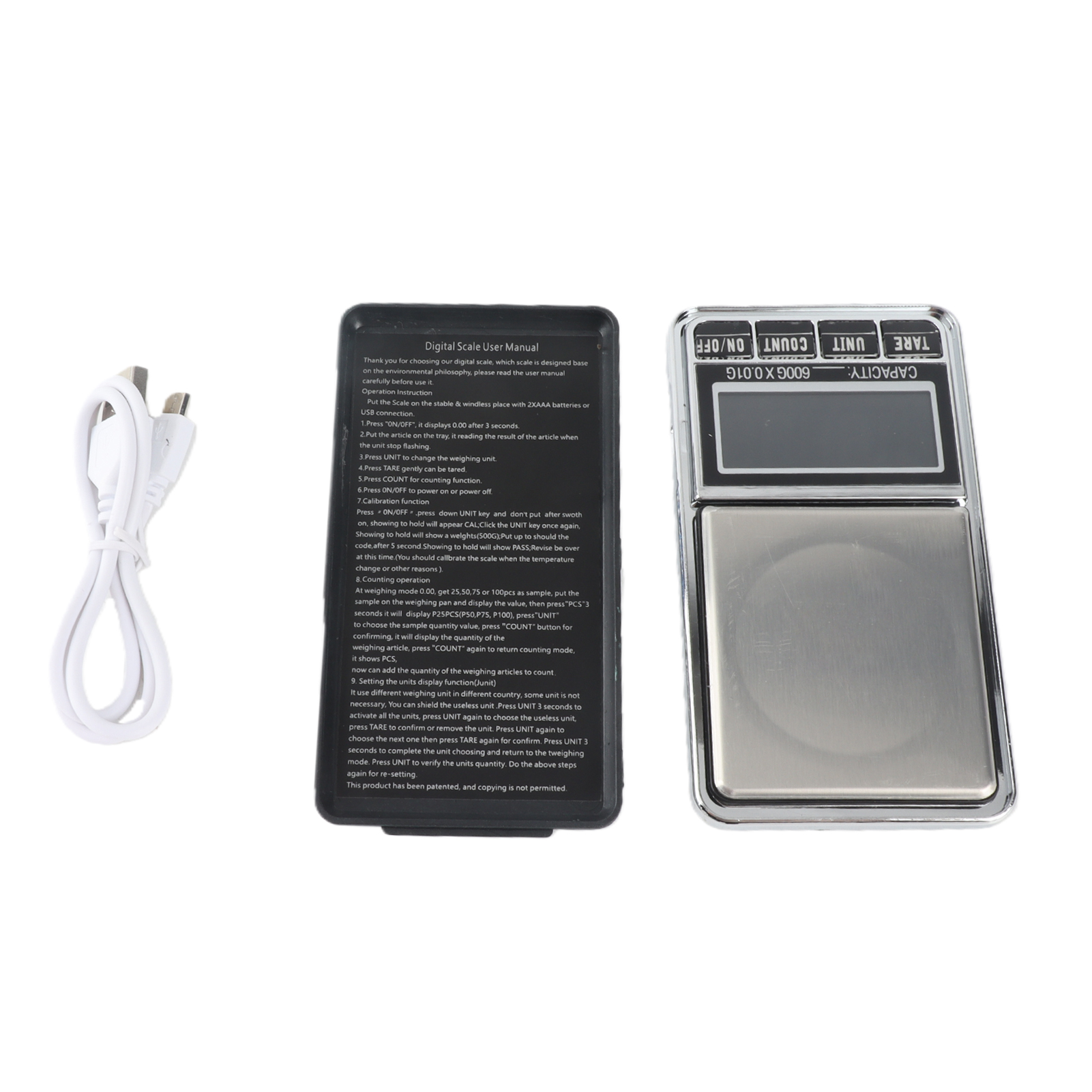 Dh-938c Professionelle, Tragbare Mini-digitalwaage Für Gold Und Schmuck, 600 G/0,01 G