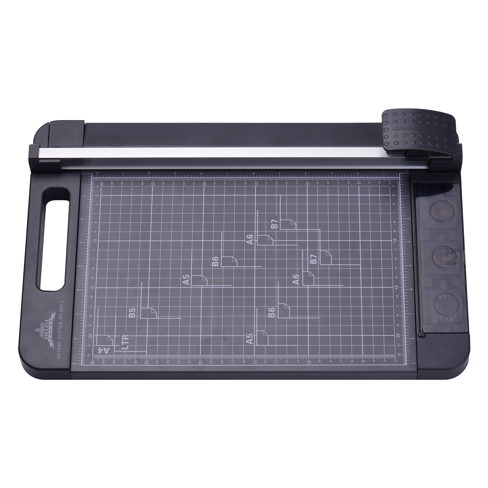 Der Jielisi 3-in-1 Multifunktions-papierschneider Für A4-papier Bietet Gerade, Gepunktete Und Wellenschnitte Sowie Eine Schnittlänge Von 32 Cm (12,6 Zoll) Für Bastelpapier, Karten, Fotos, Laminiertes