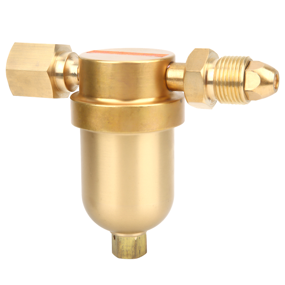 Hochdruck-gasfilter Aus Reinem Kupfer Mit 5/8"-außengewinde-lufteinlass Und 5/8"-innengewinde-luftauslass