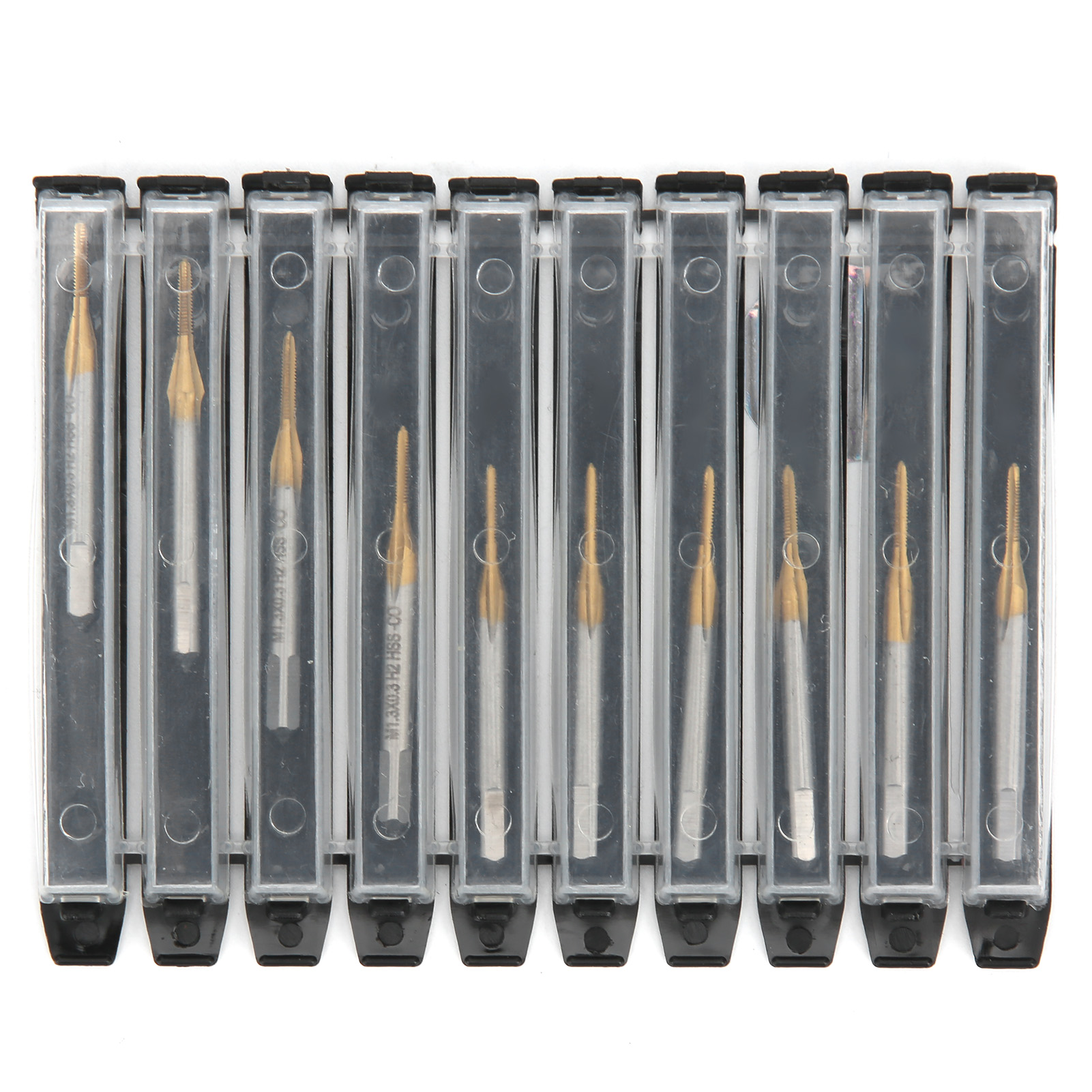 10 Stück M1,3 X 0,3 Hss-gewindebohrer, Metrisches Gewinde, Für Fahrräder, Möbel, Maschinen, Handwerkzeuge