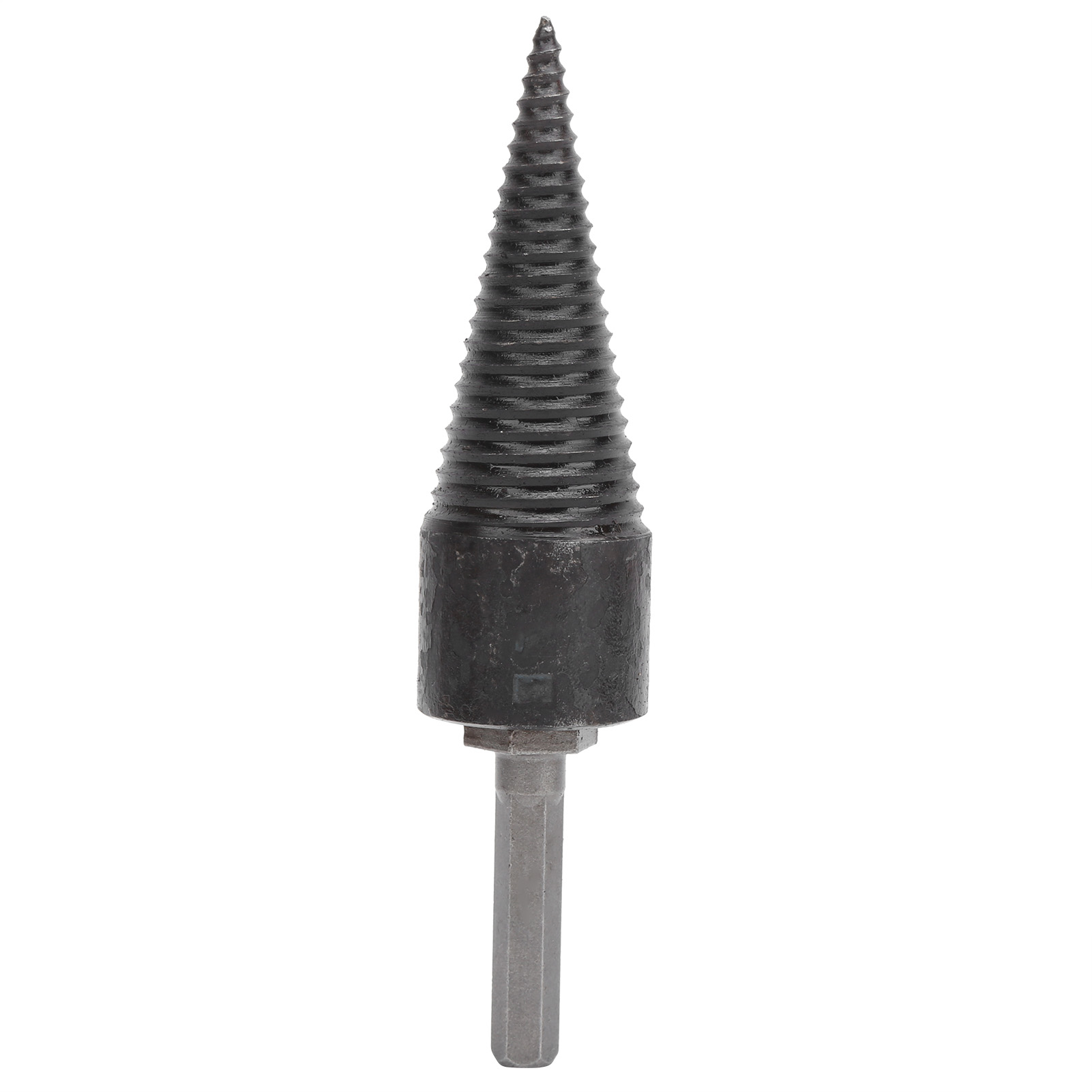 Holzspaltbohrer, Stahlguss, Schwarzes Sechskantfutter, 32 Mm, Bohrzubehör
