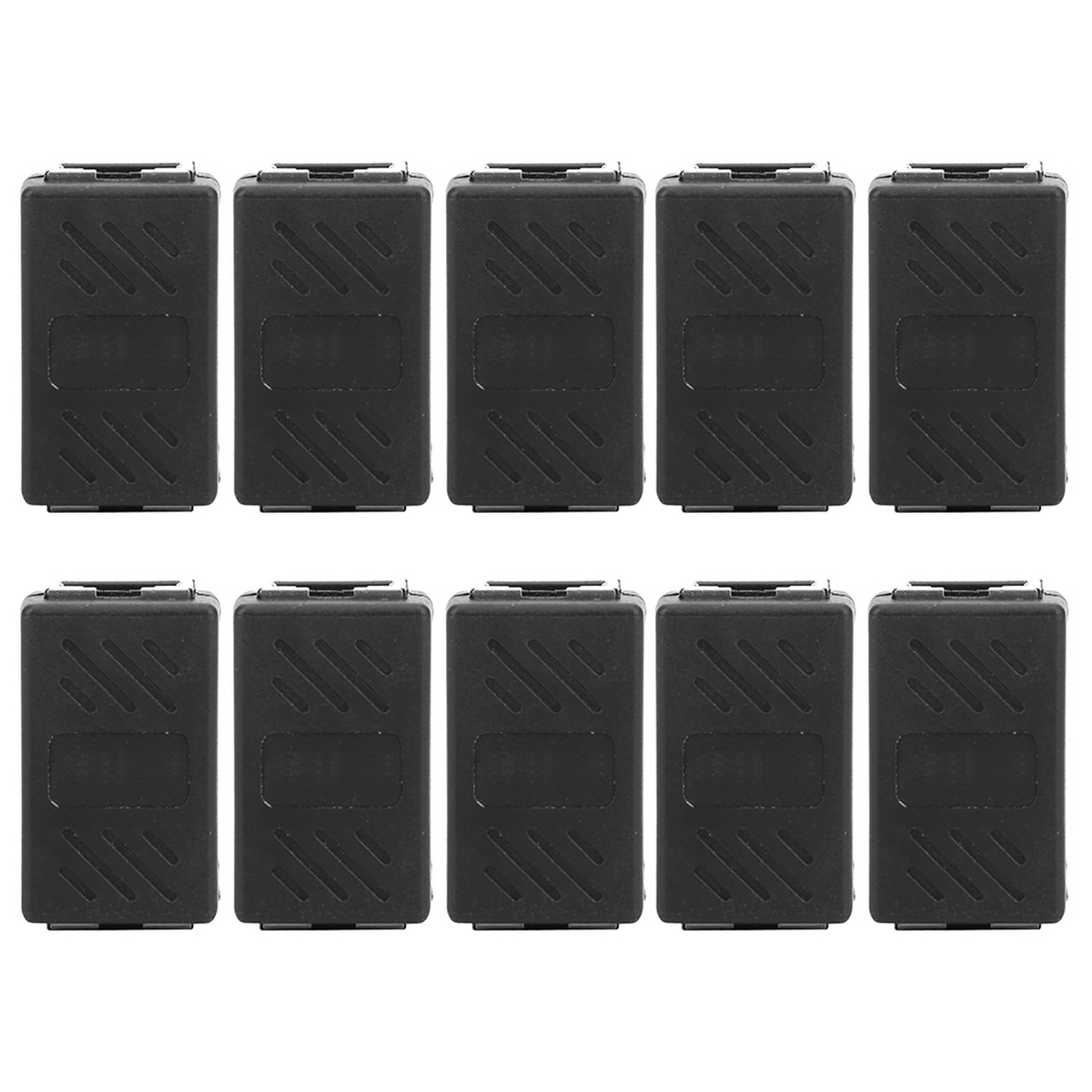 10 Stück Geschirmte Rj45-netzwerkkabelstecker, Bidirektionaler Adapter Aus Schwarzem, Umweltfreundlichem Abs-kunststoff Für Hochgeschwindigkeitscomputer (8p8c)