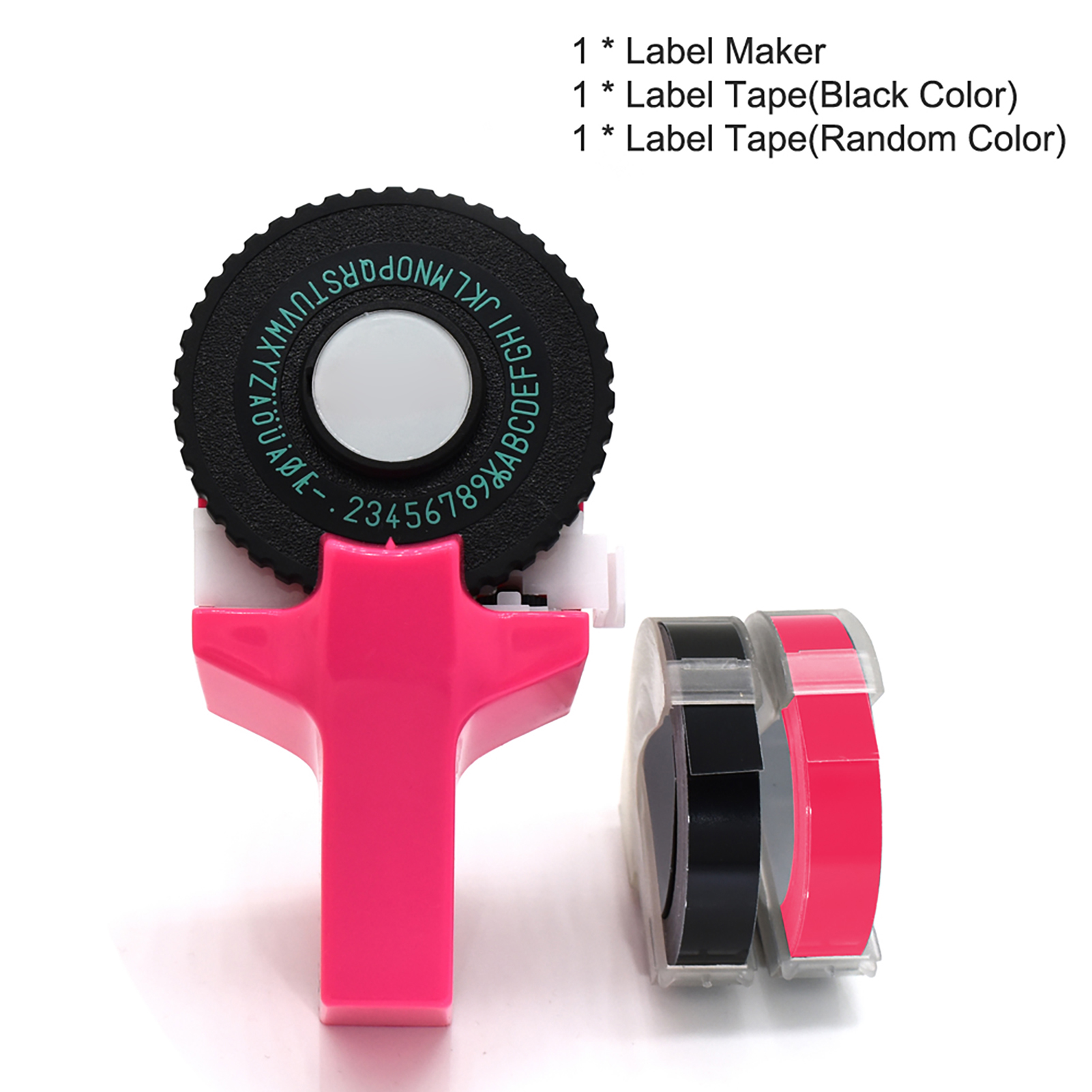 Mini-tragbarer Diy-etikettendrucker Mit 3d-prägegravur, 9-mm-pvc-etikettenbändern Und Beschriftungsdrucker