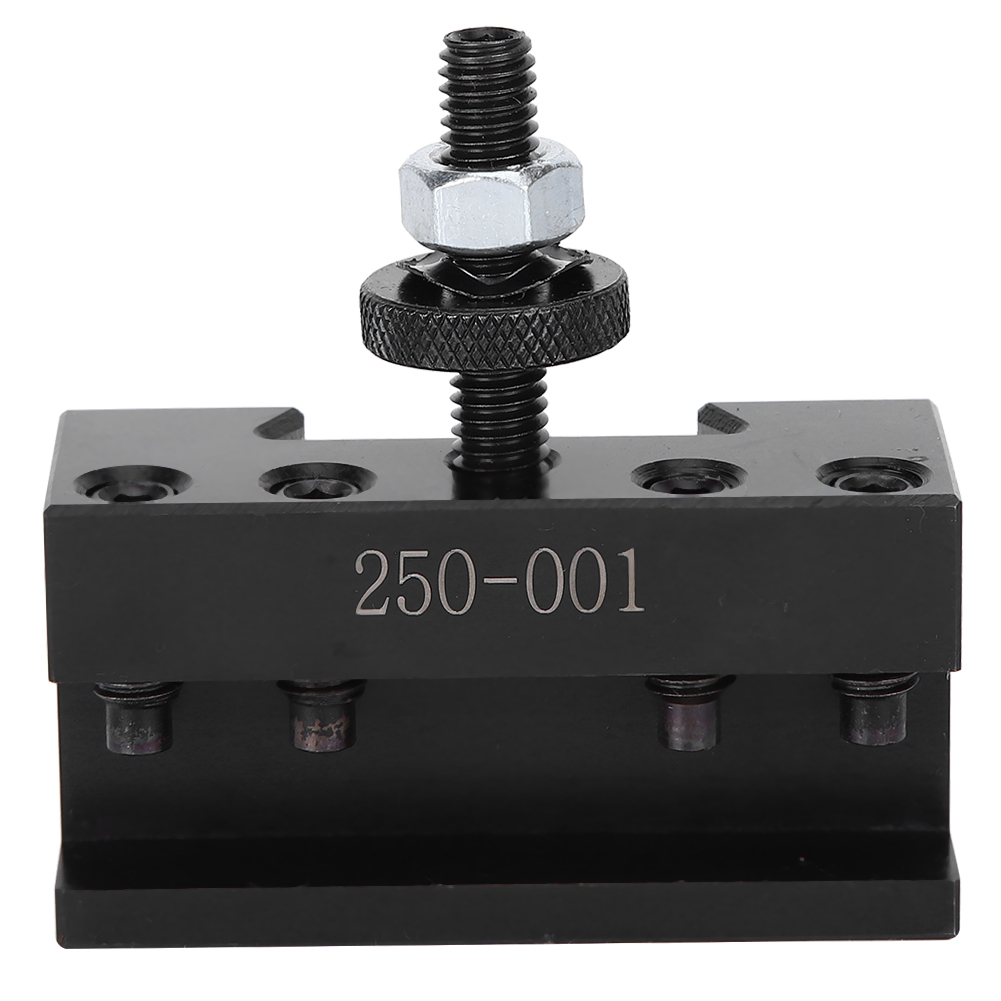 Hochleistungs-drehwerkzeughalter Aus Hochkohlenstoffhaltigem Stahl Mit Schnellwechselsystem Für Cnc-drehmaschinen, Schwarz, 54 X 54 X 20 Mm (250-001), 1 Stück