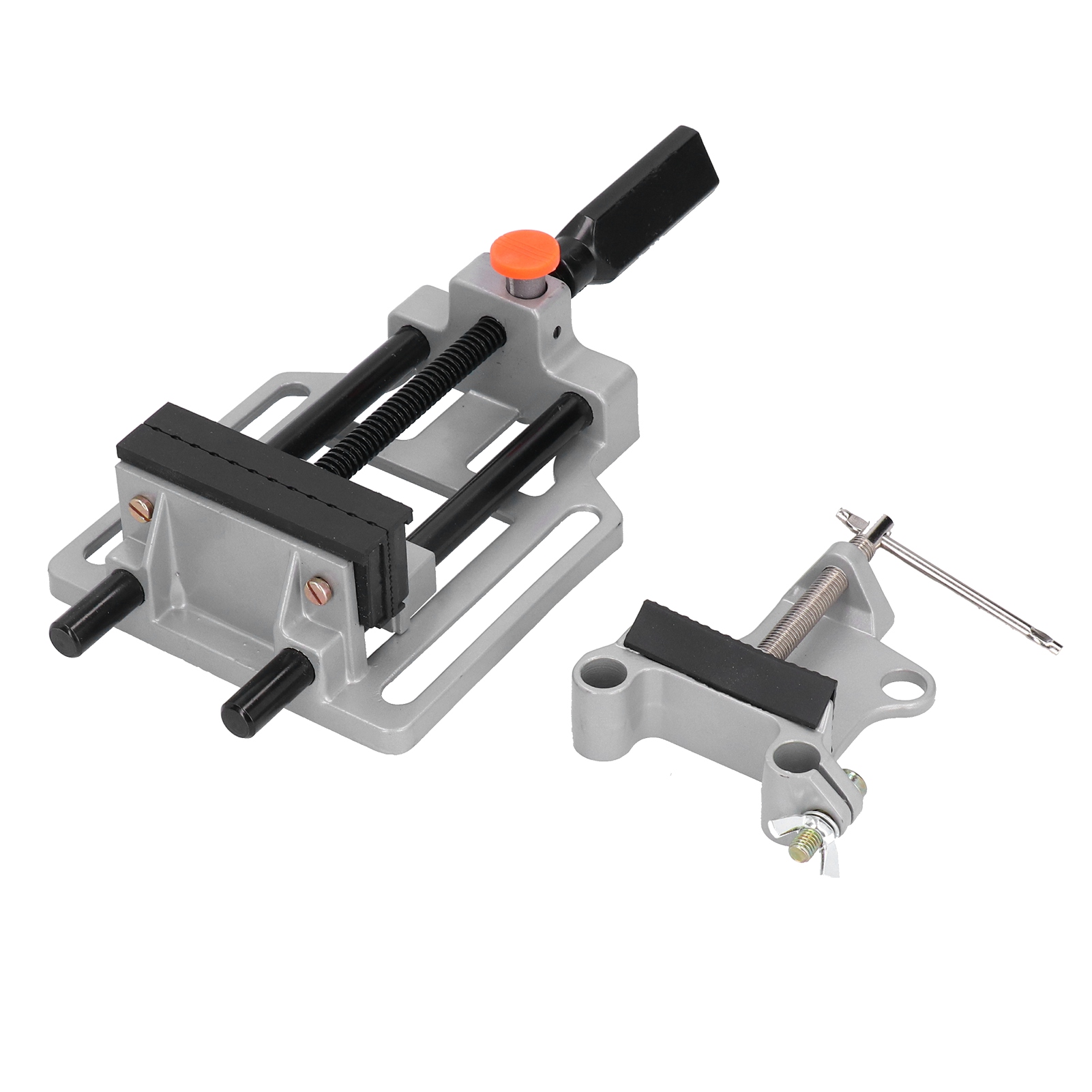 Flachspann-pressschraubstock Mit Druckmechanismus, Tischbohrschraubstock, Handwerkzeuge Für Maschinen
