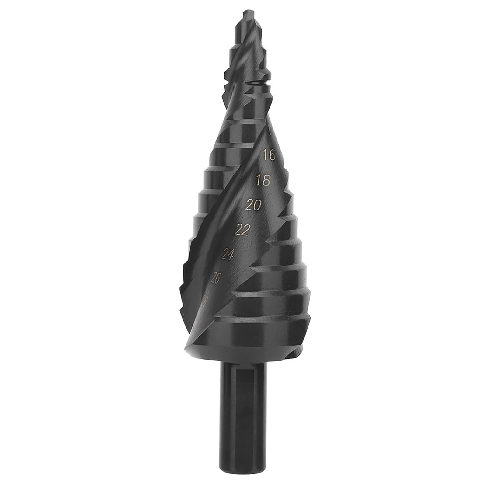 6-30 Mm Konischer Stufenbohrer Aus Schwarz Nitriertem Schnellarbeitsstahl Zum Aufbohren Von Blechen