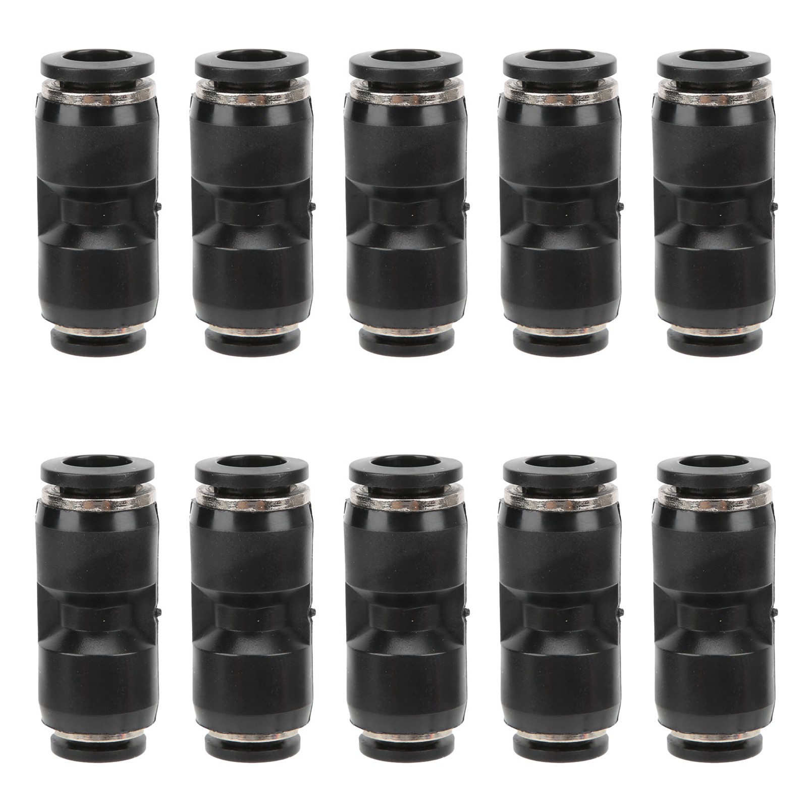 10 Stück 360° Drehbare Pneumatische Reduzierstücke Für Pu-schläuche, Mechanisch, Edelstahl, Kunststoff, 6-4, 8-4, 8-6, 10-6, 4-4, 6-6, 8-8, 10-10 Mm