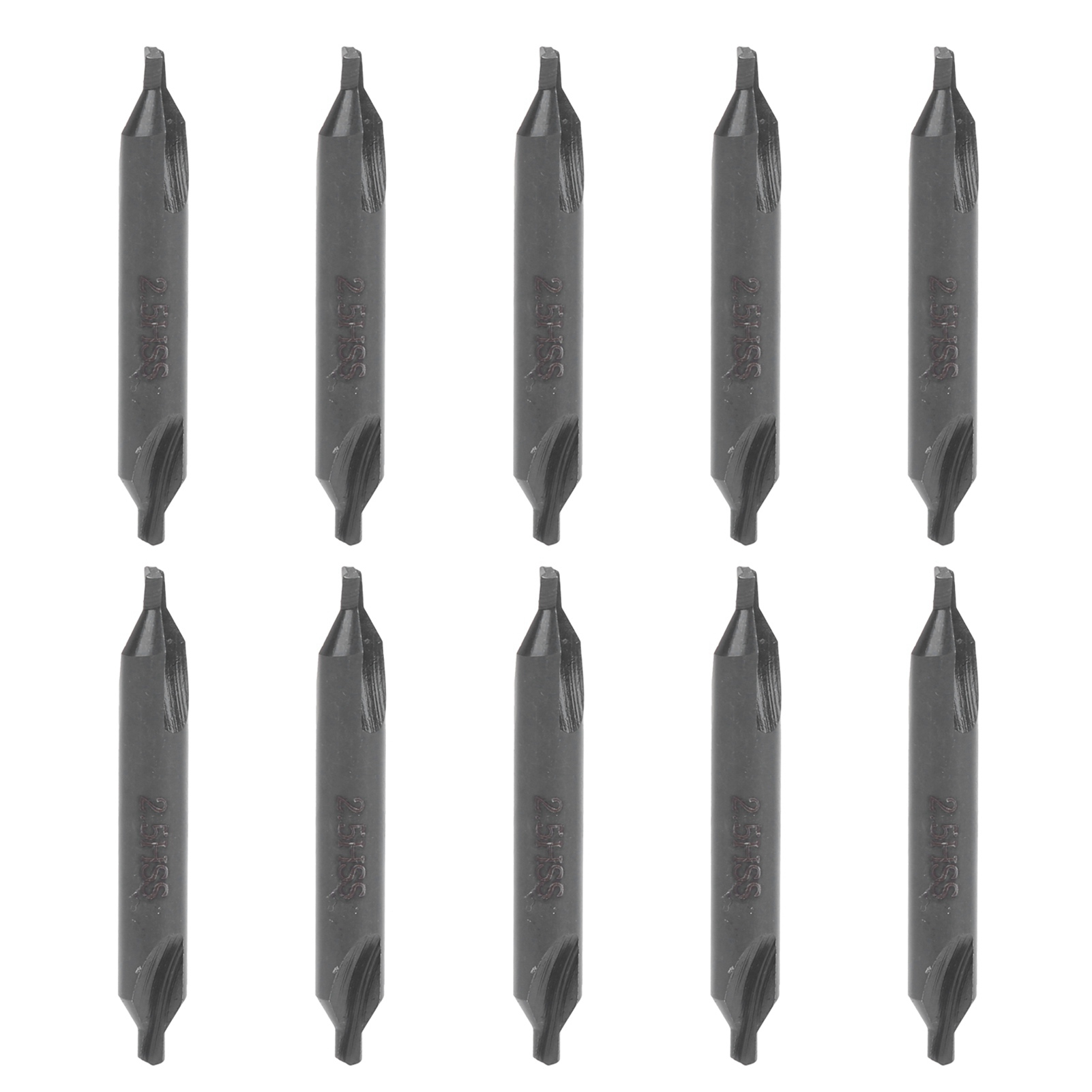 Satz Mit 10 Hss-zentrierbohrern, 2,5 Mm, Für Die Industrielle Bearbeitung