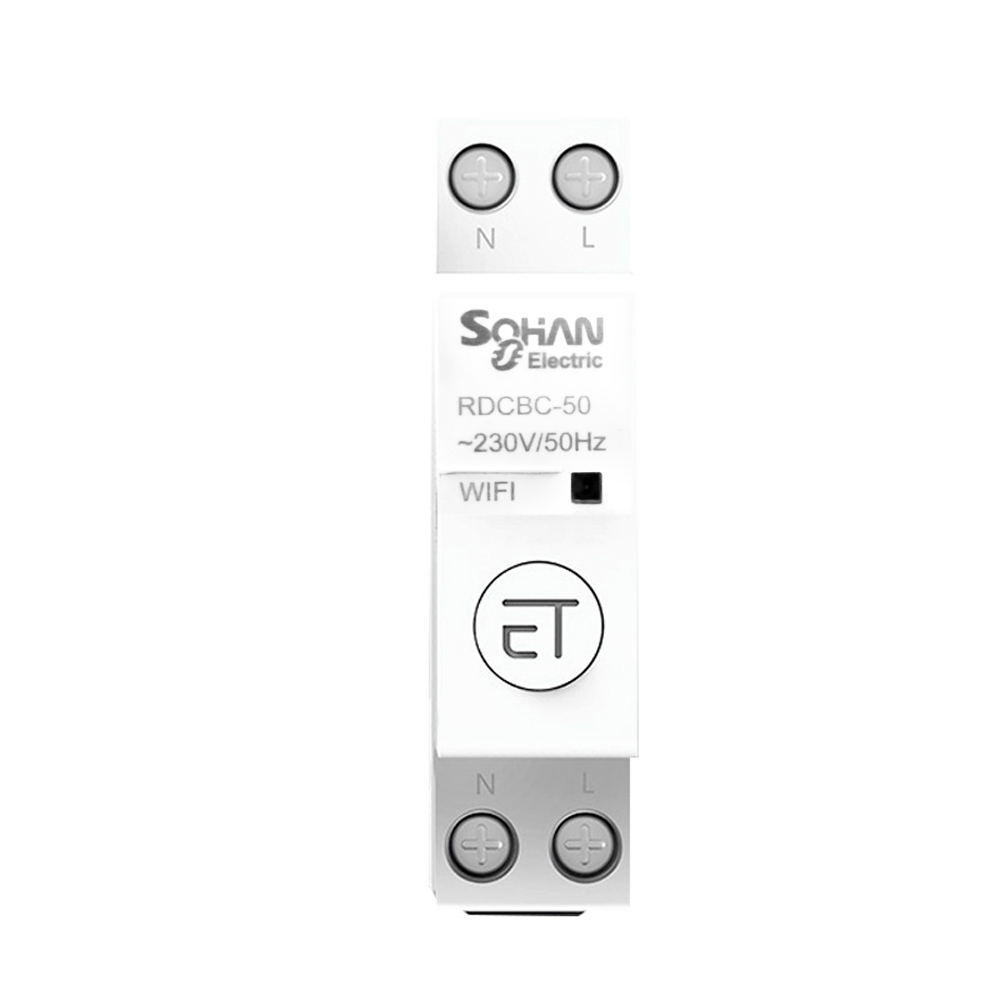 Heim-wlan-fähiger Sicherungsautomat Mit Fernsteuerung Per Smartphone-app Und Sprachsteuerung. Timer