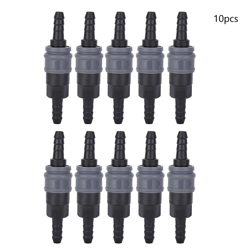 10 Stück Selbstsichernde Pneumatische Schnellkupplungen Aus Stahl Und Kunststoff, Typ C Shph, Für 8 / 10 / 12 Mm (10 Mm (30)) Luftschläuche