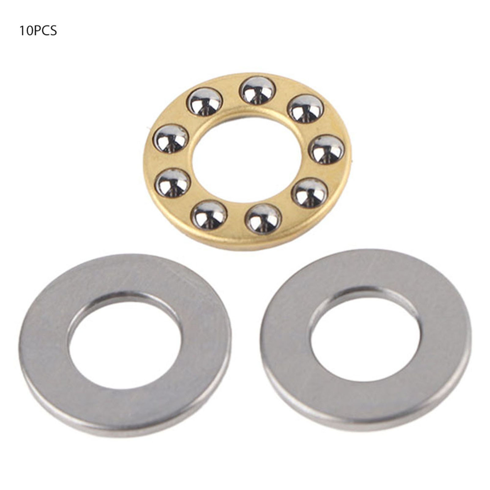 Packung Mit 10 Miniatur-hochpräzisions-flachkugellagern Aus Stahl (f8-16m 8x16x5mm)