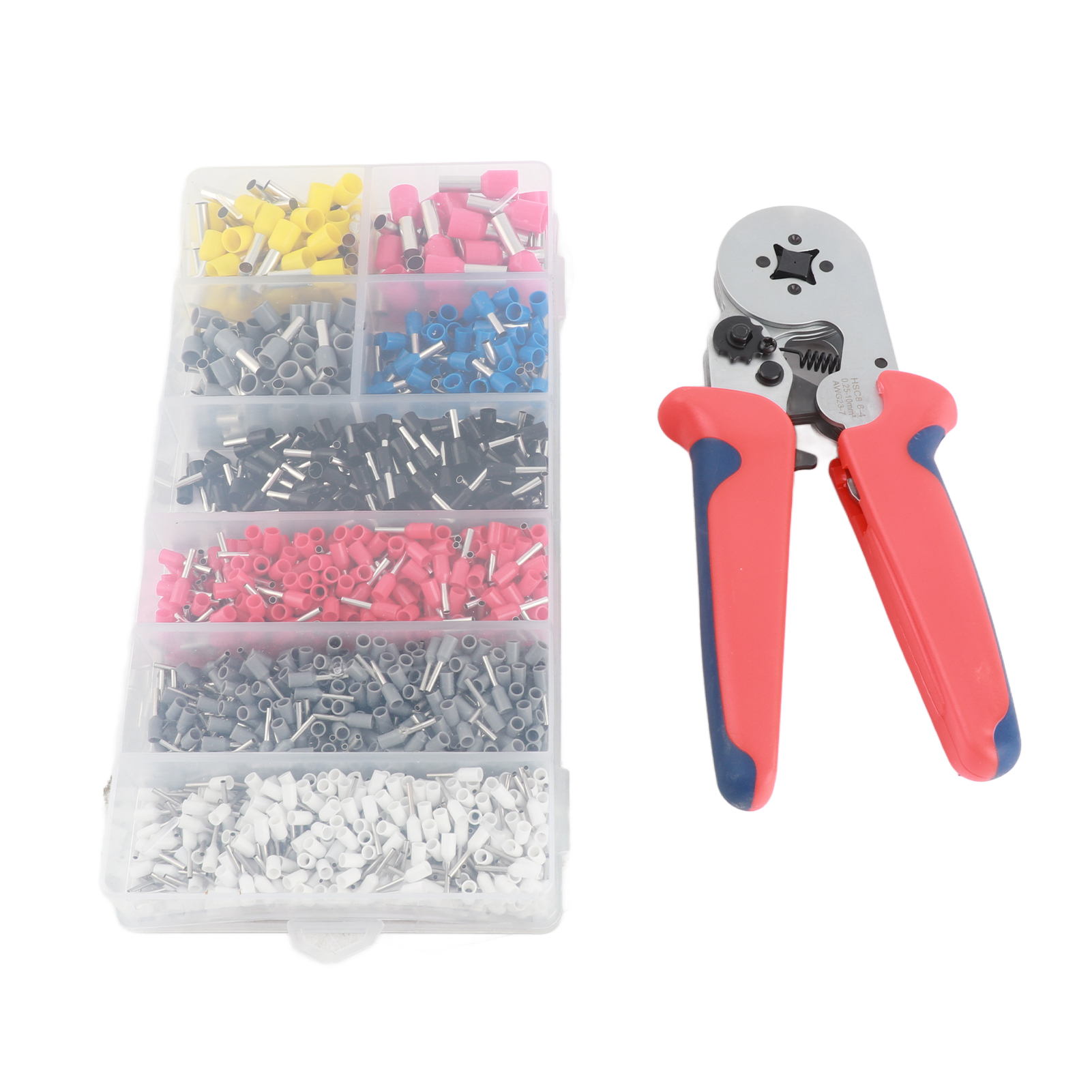 Automatisches Crimpwerkzeug-set Für Verchromte Awg 23-7-kabelklemmen Mit 1800 Klemmen