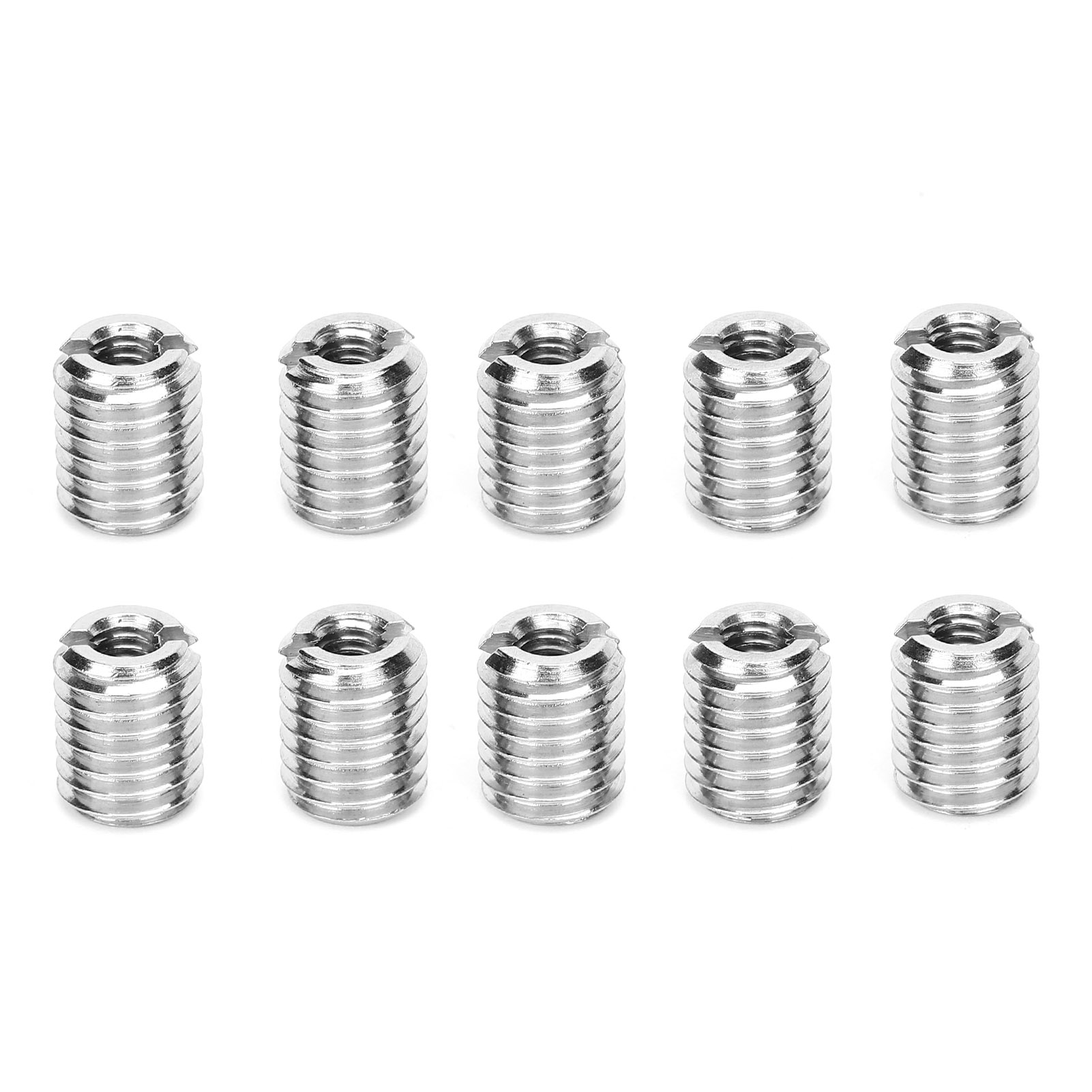10 Stück Gewindeeinsätze, Reduzierstücke Und Reparaturmuttern, Edelstahl 303, Außen- Und Innengewinde, M4x0,7, M8x1,25, 10 Mm