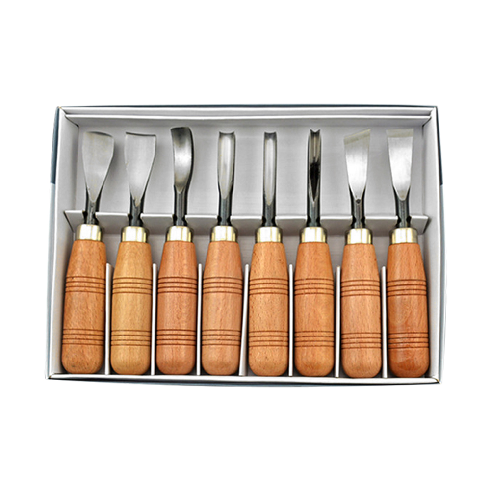 8-in-1-set Mit 8 Holzschnitzwerkzeugen: Hohlbeitel, Meißel, Multifunktionale Heimwerkerwerkzeuge