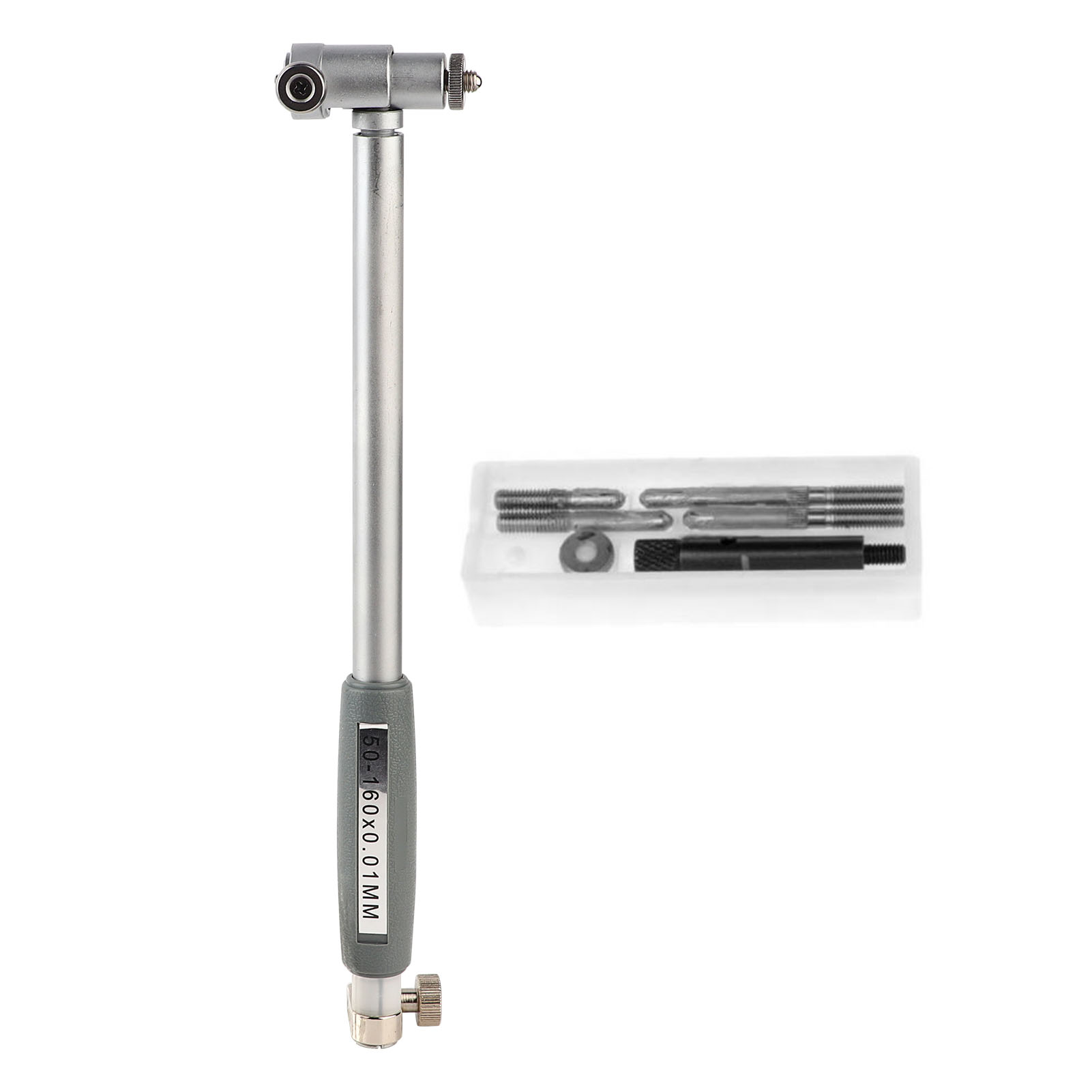 1-teiliger, Hochpräziser Messuhrstab Aus Aluminiumlegierung Mit 4 Seitenköpfen (50–160 Mm)