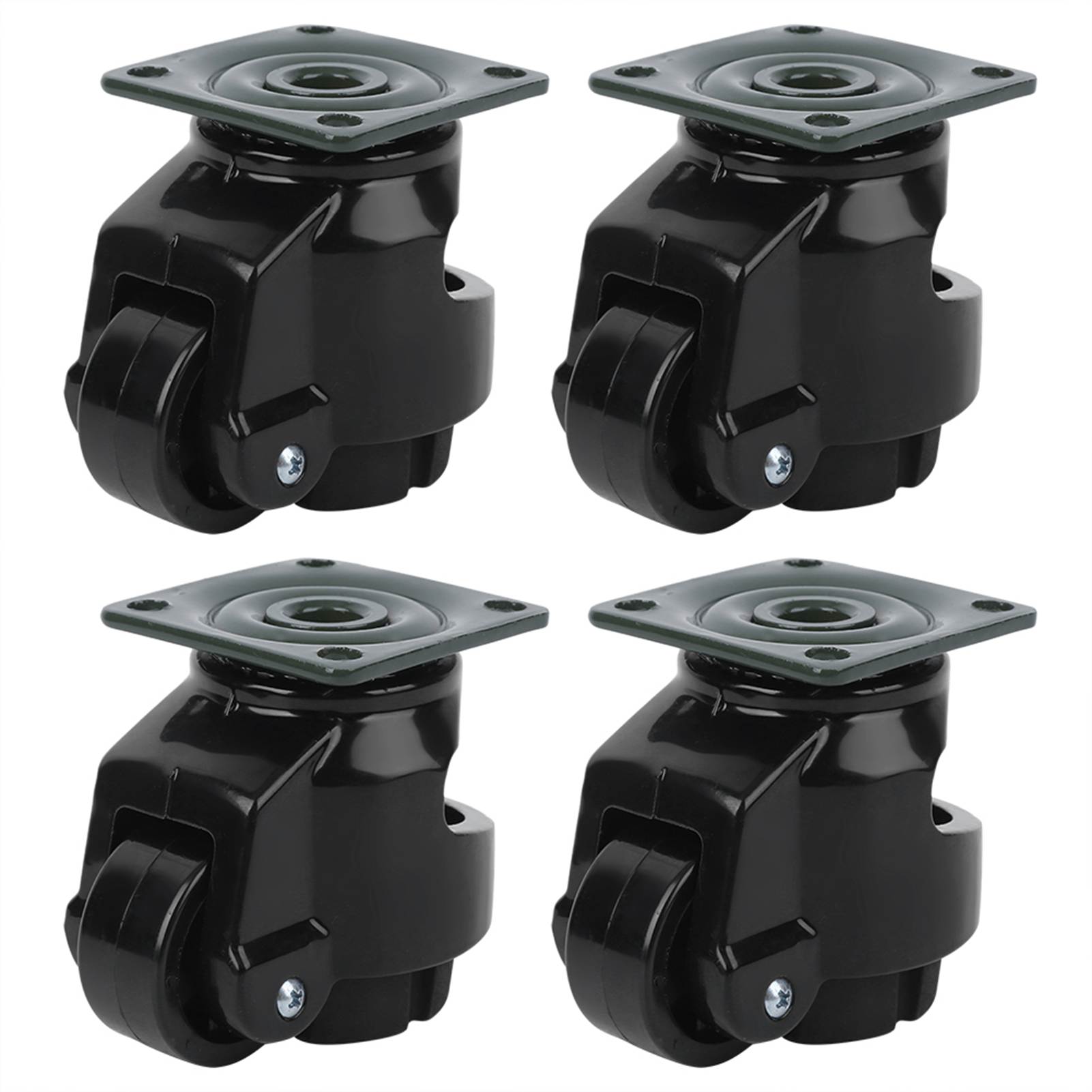 Stück Gd-40f Industrie-schwerlast-nivellierrollen, Schwarz