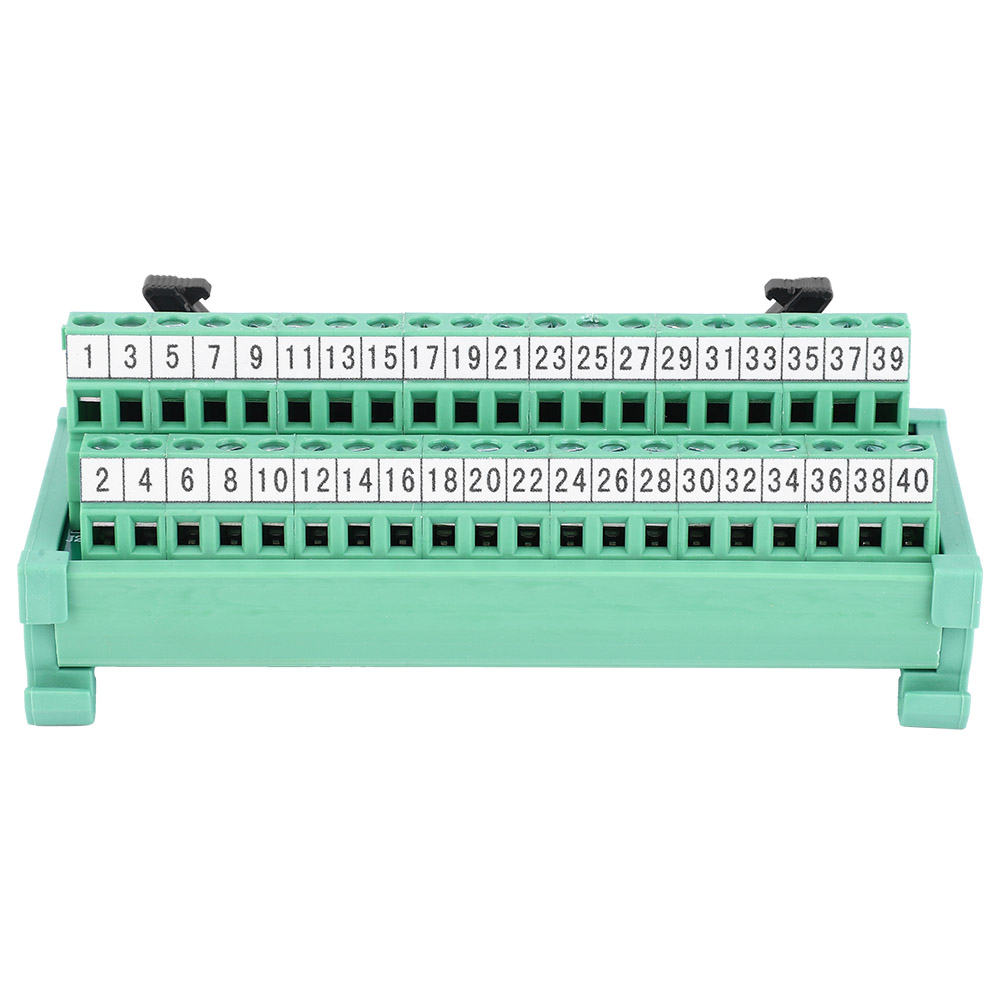 Jr-40tbc Klemmenblock-anschlussplatine Für Sps Din-schiene 35mm Dc24v Ac125v Awg22-16