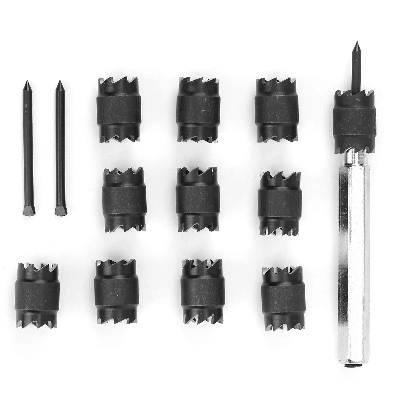 3/8" 13-teiliges Rotations-schweißpunktbohrer-set Aus Hss Mit Doppelseitigem Schweißpunktentferner Für Elektrowerkzeuge