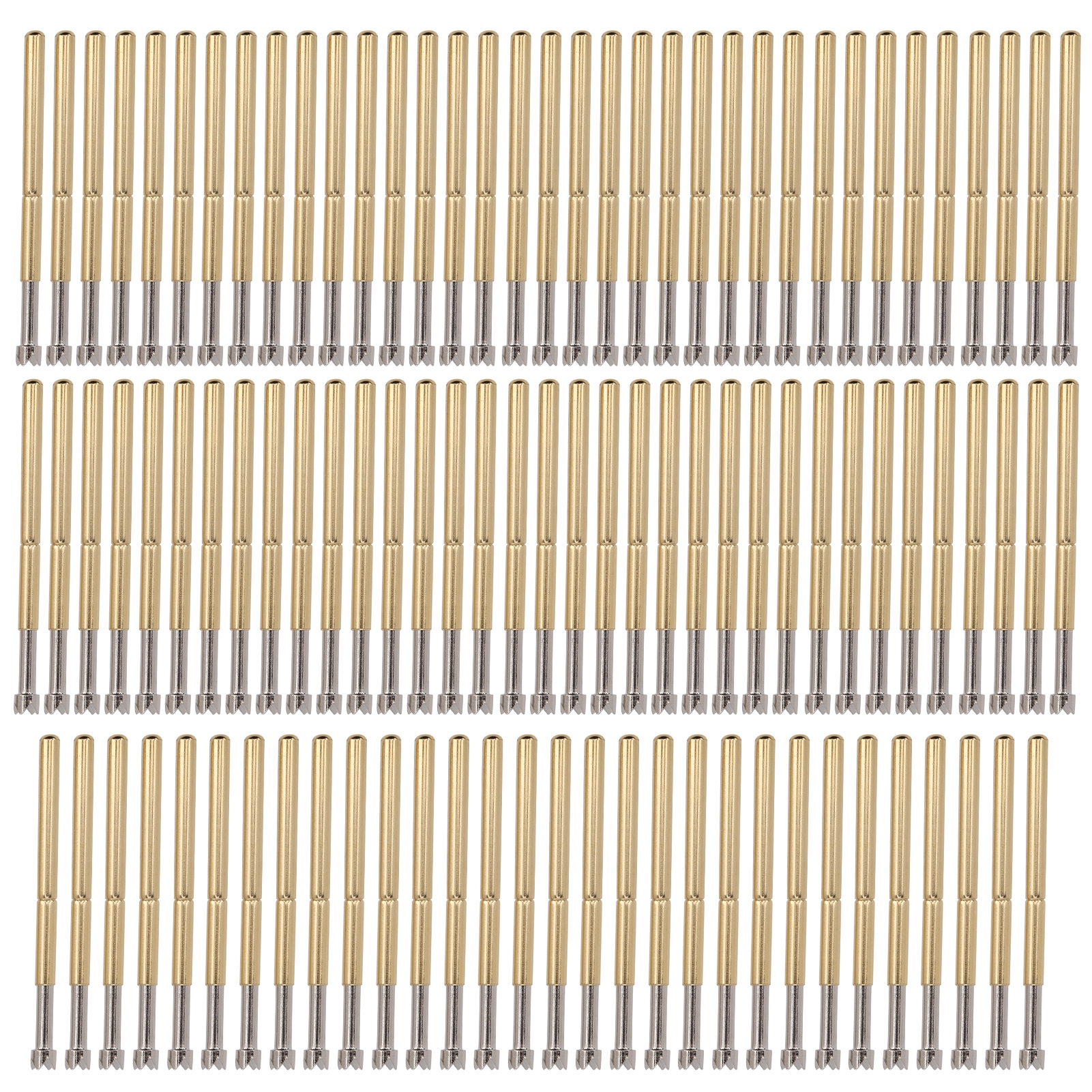 100 Federbelastete Messspitzen, 4-polige Kontakte, 2 Mm Messing, Werkzeugzubehör P125-q