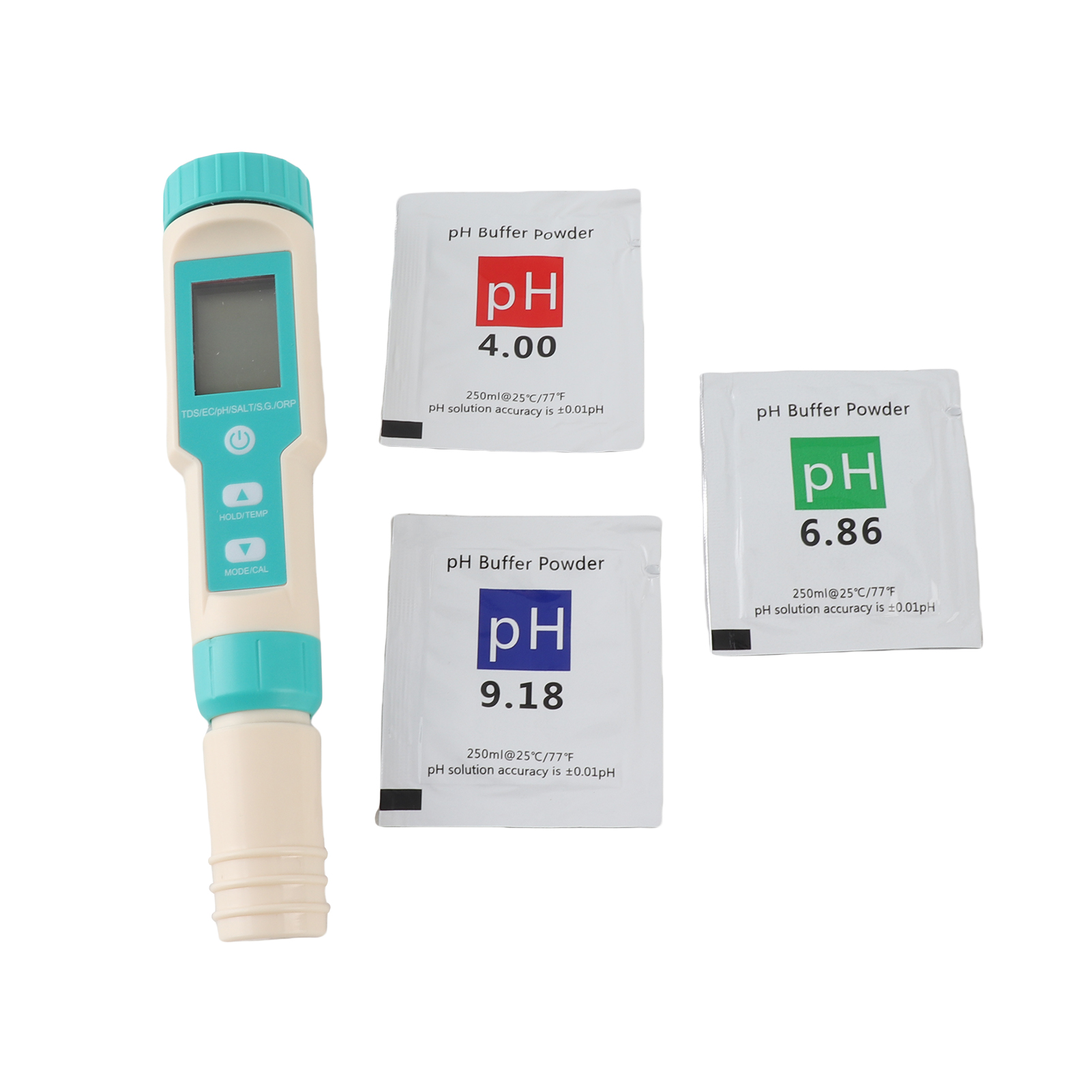 Tragbares 7-in-1-mehrparameter-wasserqualitätsmessgerät (ph-wert/tds/ec/orp/sg/salzgehalt/temperatur) Mit Austauschbarer Elektrode (c-600) Für Schwimmbäder, Trinkwasser Und Aquarien