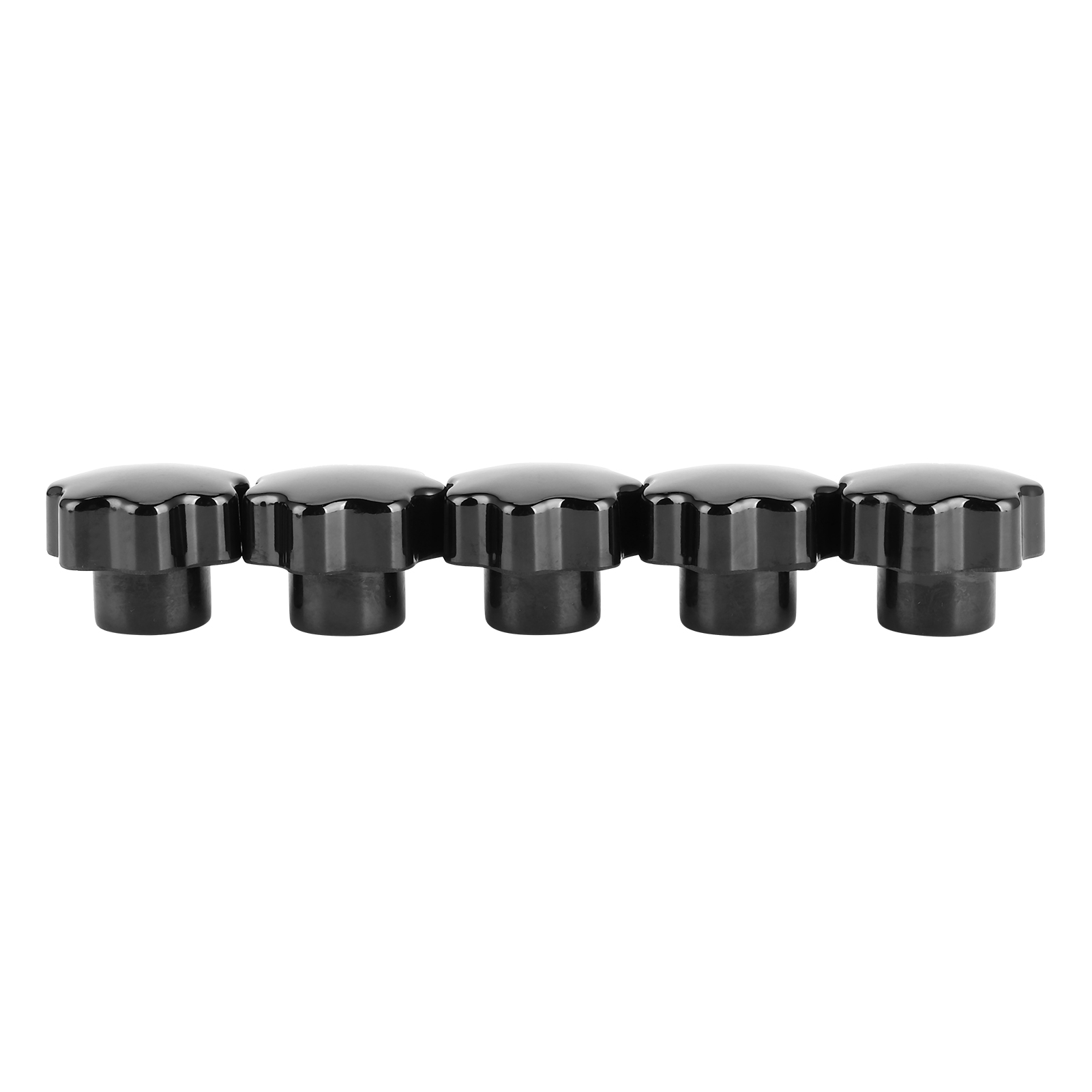 Packung Mit 5 7star Rändelmutterngriffen Mit 10mm Messingkern Für Industrielle Werkzeugausrüstung (m10x40 Ohne Durchbohren)