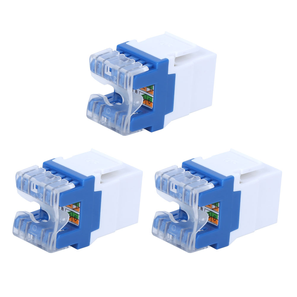 Rj45-180° Cat5e Utp-module Für Keystone-buchsenadapter-netzwerkinformationsanschluss