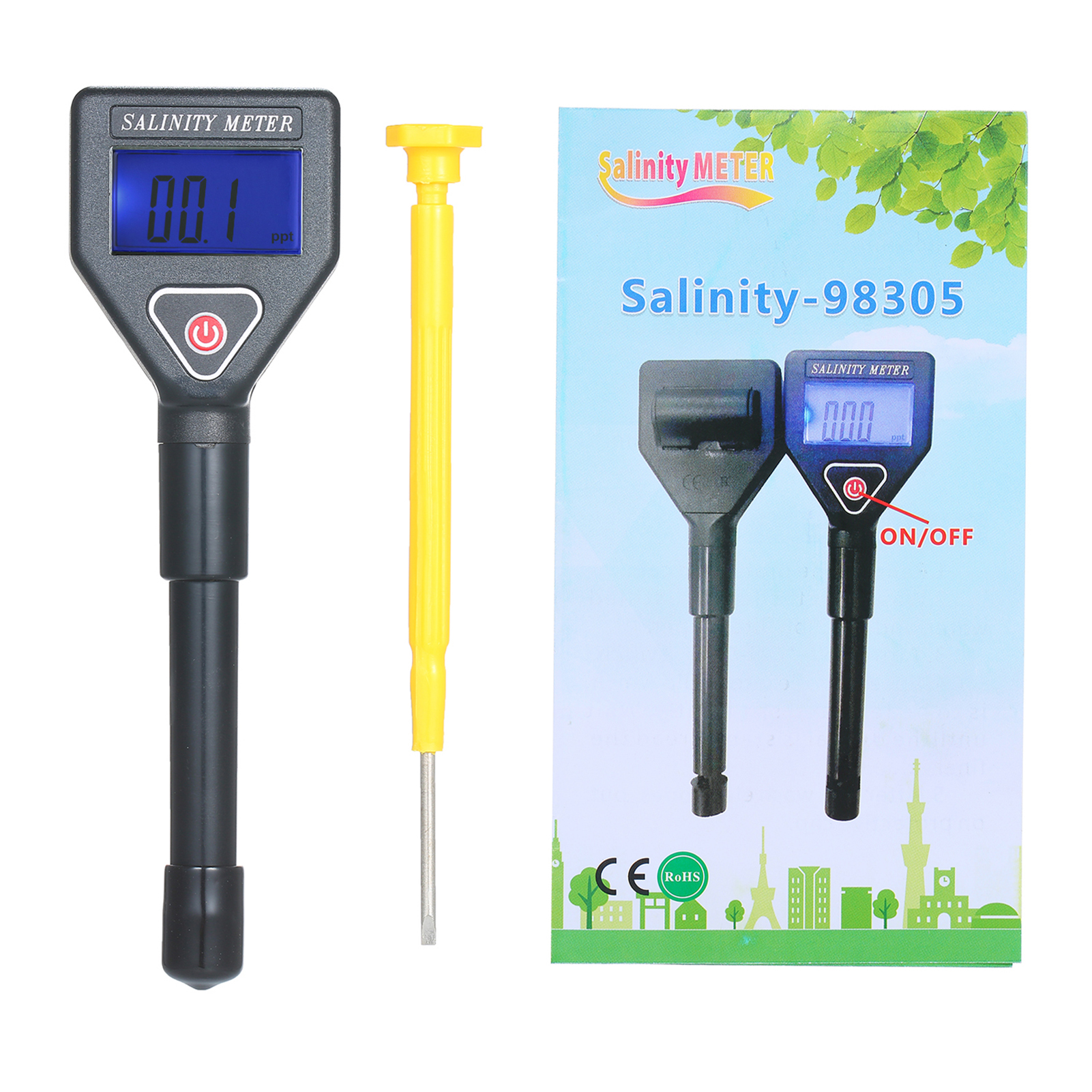 Tragbares Manuelles Meerwasser-salzgehaltsrefraktometer Atc-salinometer Aquarium-halometer Salzmessgerät Salzwassertester