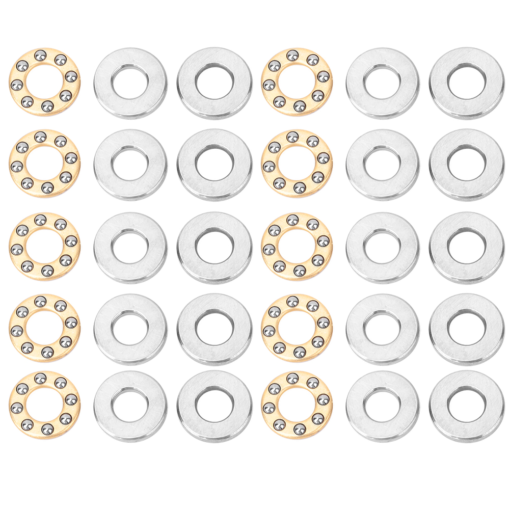 Packung Mit 10 Miniatur-flachkugellagern Aus Präzisionsstahl (f2.5-6m 2,5x6x3mm)