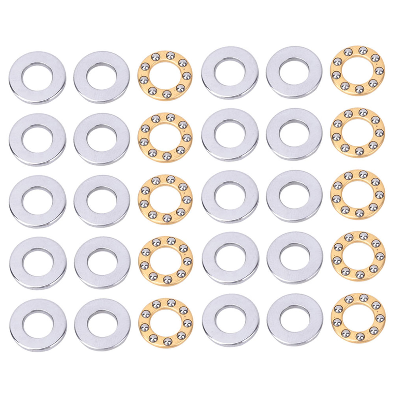 Packung Mit 10 Miniatur-flachkugellagern Aus Präzisionsstahl (f6-12m 6x12x4,5mm)