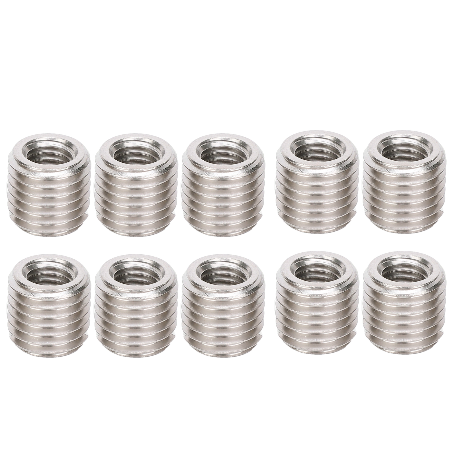 10-teiliges Gewindeeinsatzset, Reduziermuttern (männlich Und Weiblich), Reparaturwerkzeug, Edelstahl 303, Befestigungsmaterial, M10x1,5 M16x2