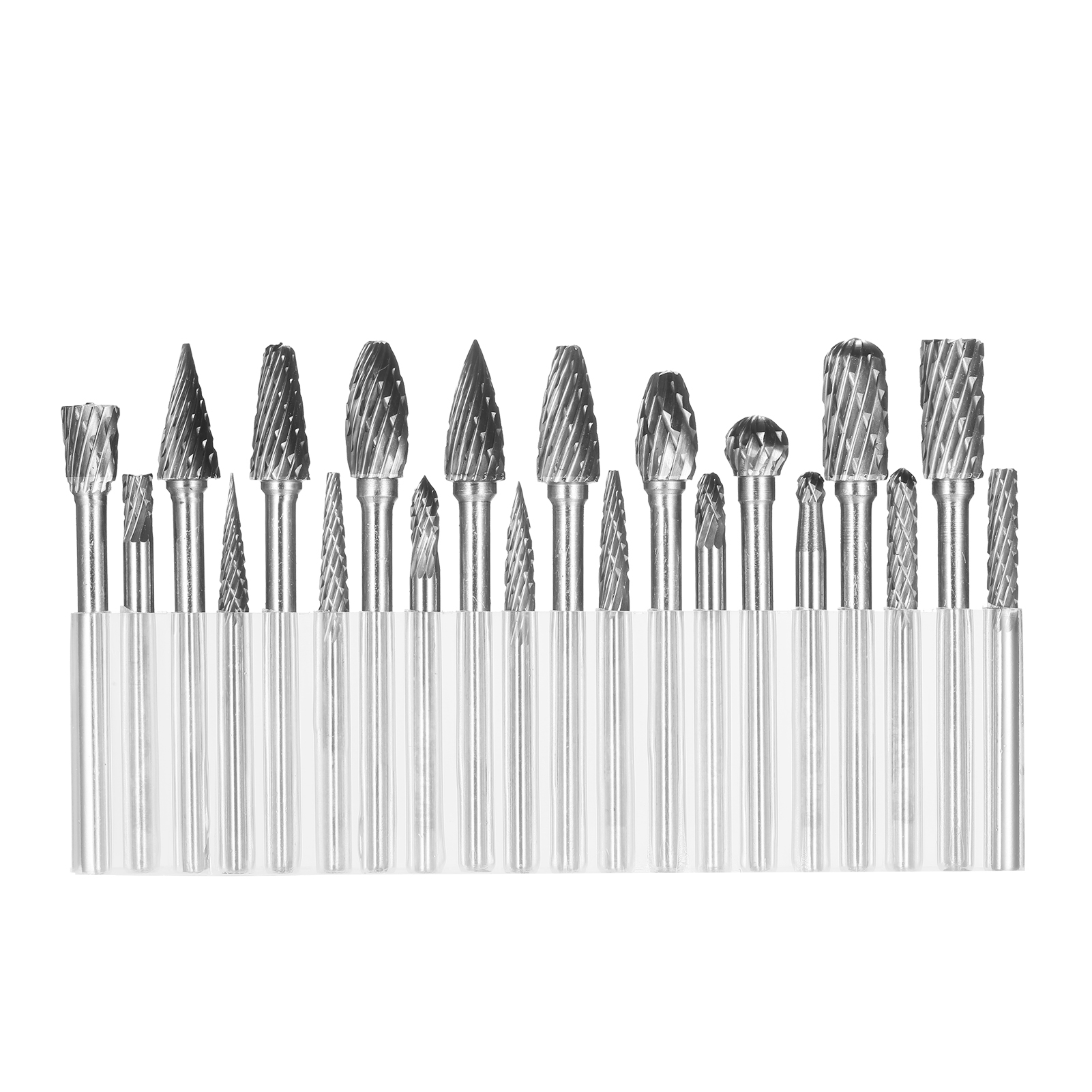 Set Mit 20 Hartmetall-rotationsbohrern In Zwei Größen, 1/8 Zoll (3 Mm) Schaft, 1/4 Zoll (6 Mm) Und 1/8 Zoll (3 Mm) Köpfe, Für Minibohrer, Holzgravur, Metallbearbeitung Und Polieren