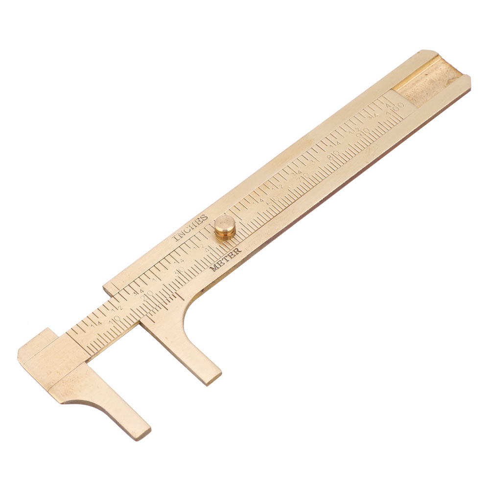Messschieber Aus Messing Mit Doppelskala, Messinstrumente Für Schmuck, 0-100 Mm