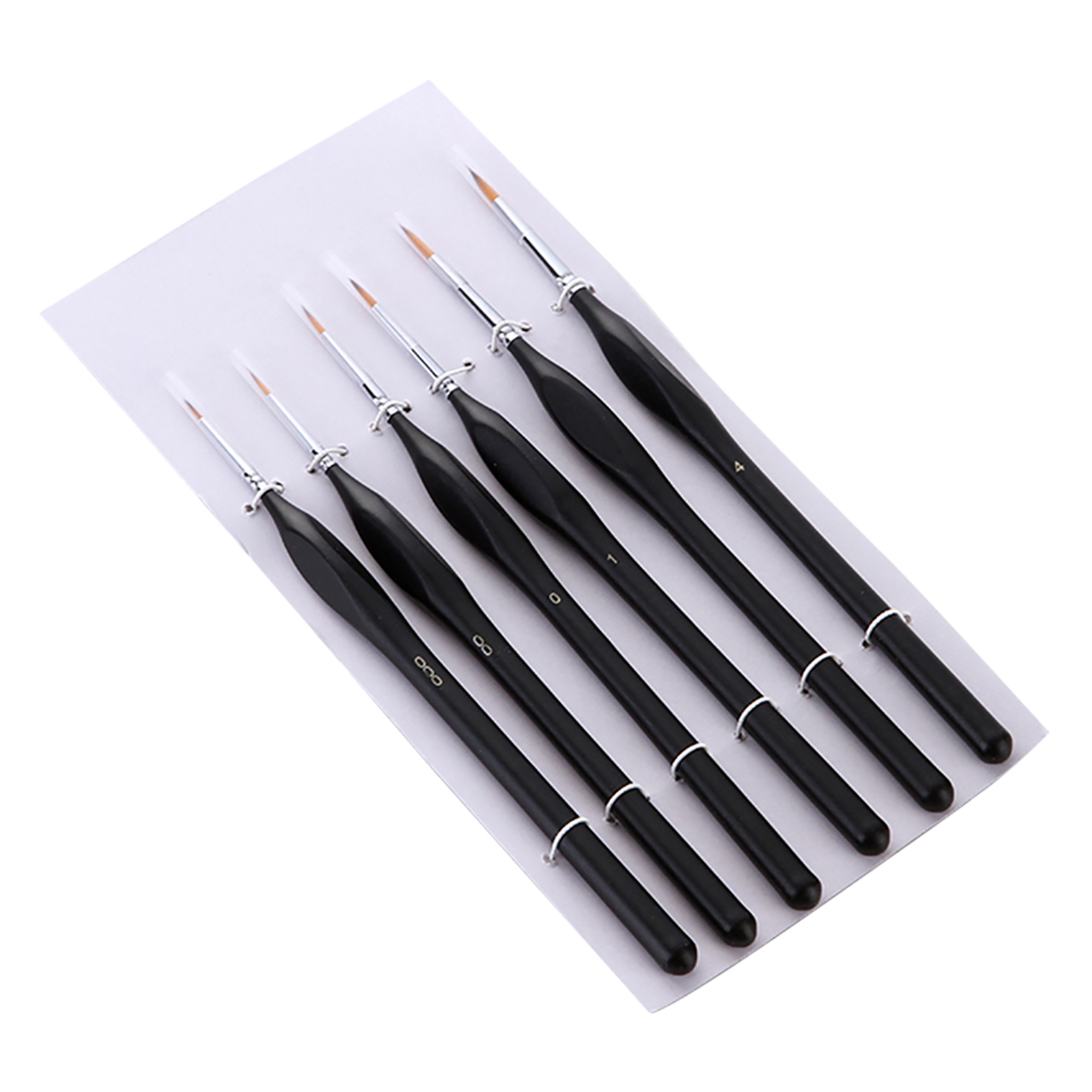 Set Mit 6 Professionellen Präzisions-miniaturpinseln, Nylonborsten, Ergonomischem Holzgriff, Feine Künstlerpinsel Für Acryl-, Öl- Und Aquarellmalerei, Nageldesign, Gesichtsbemalung, Bastelarbeiten, St