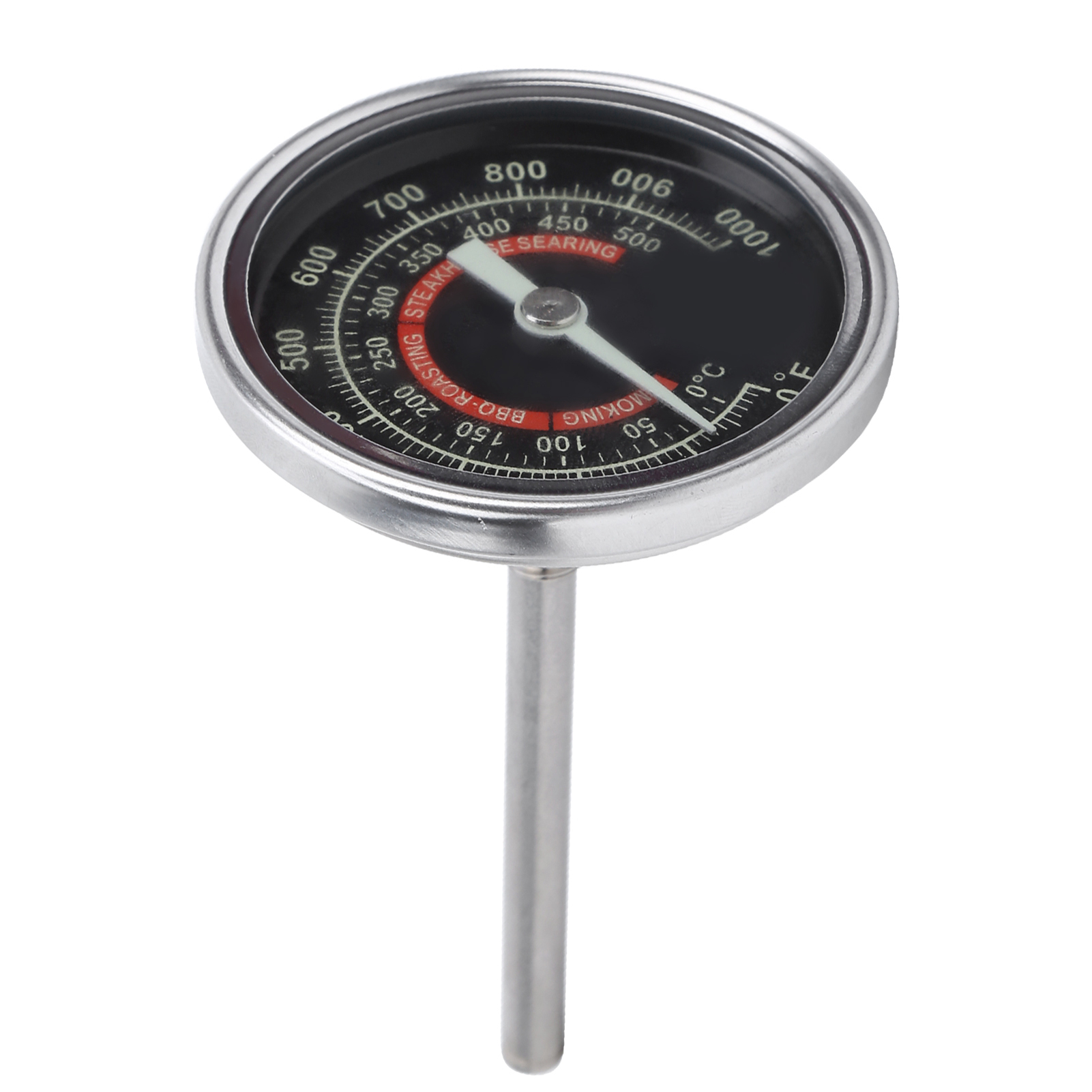 Tsbx51 Ofenthermometer Für Grill Und Barbecue, Edelstahl, Für Den Hausgebrauch, 0-1000℉ Kochtemperaturanzeige