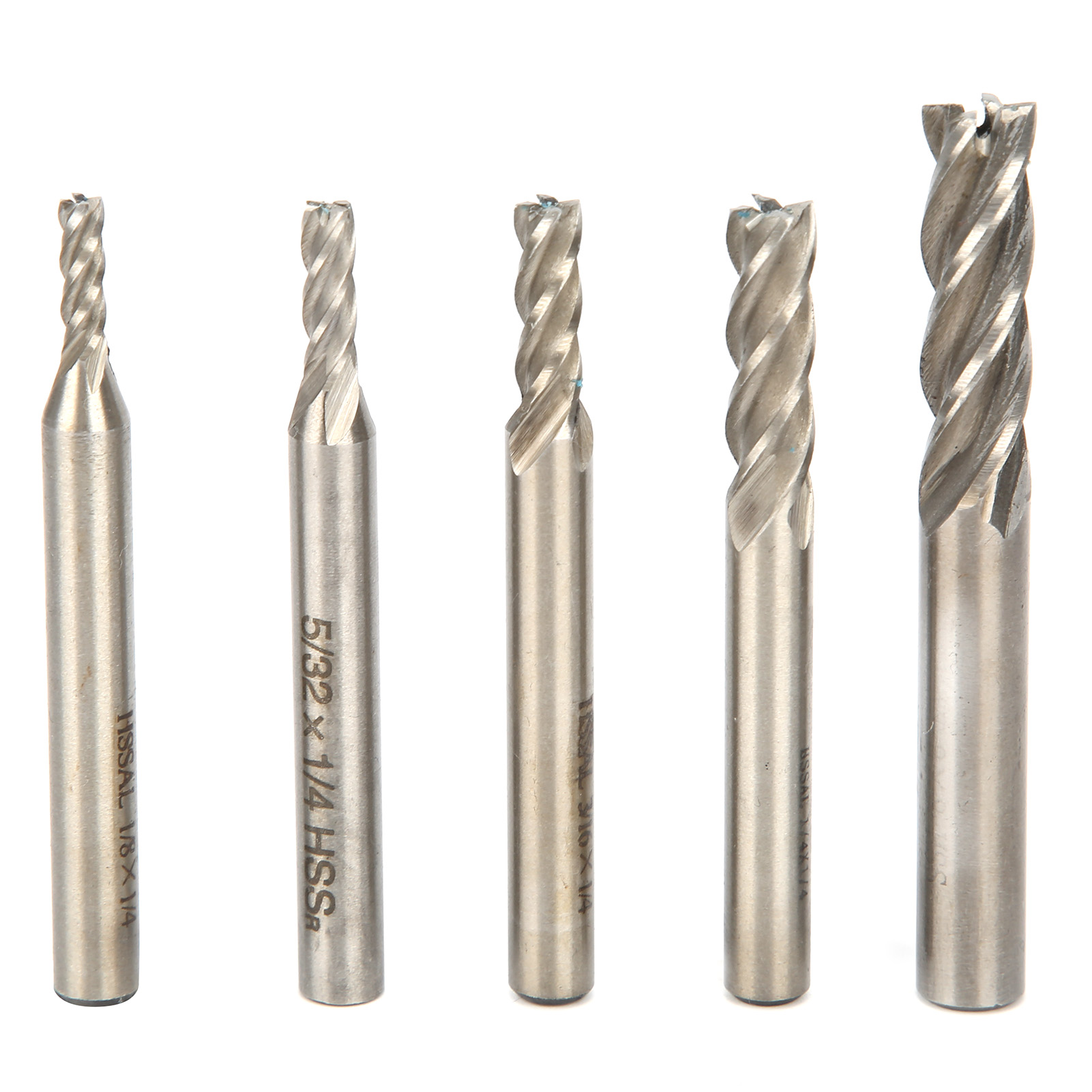 Set Mit 5 Hss-fräsern Für Cnc-gravur Und -fräsen