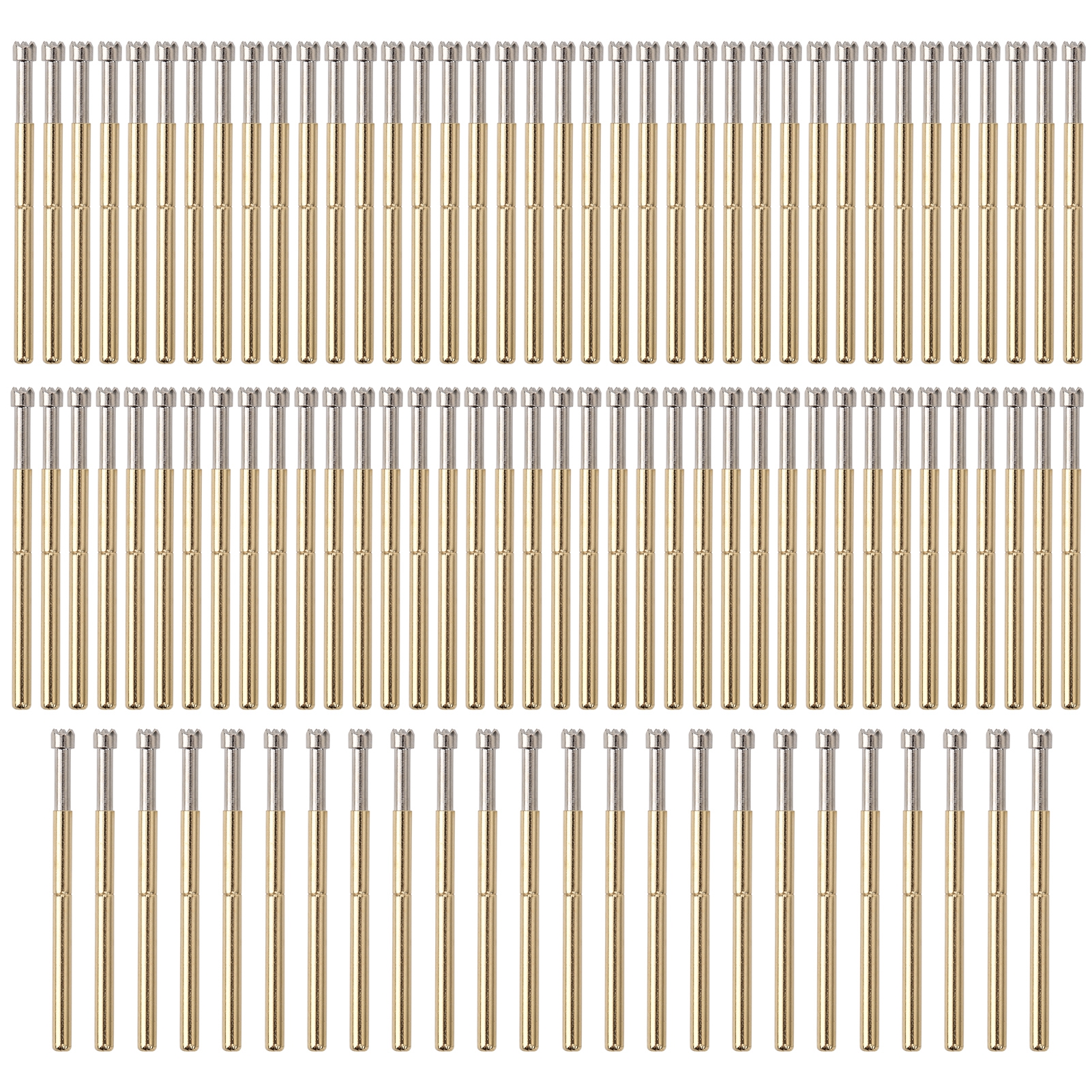 100 Stück Federbelastete Messspitzen, Messkontakte, 9 Krallen, 2 Mm, Industriebedarf P125-h