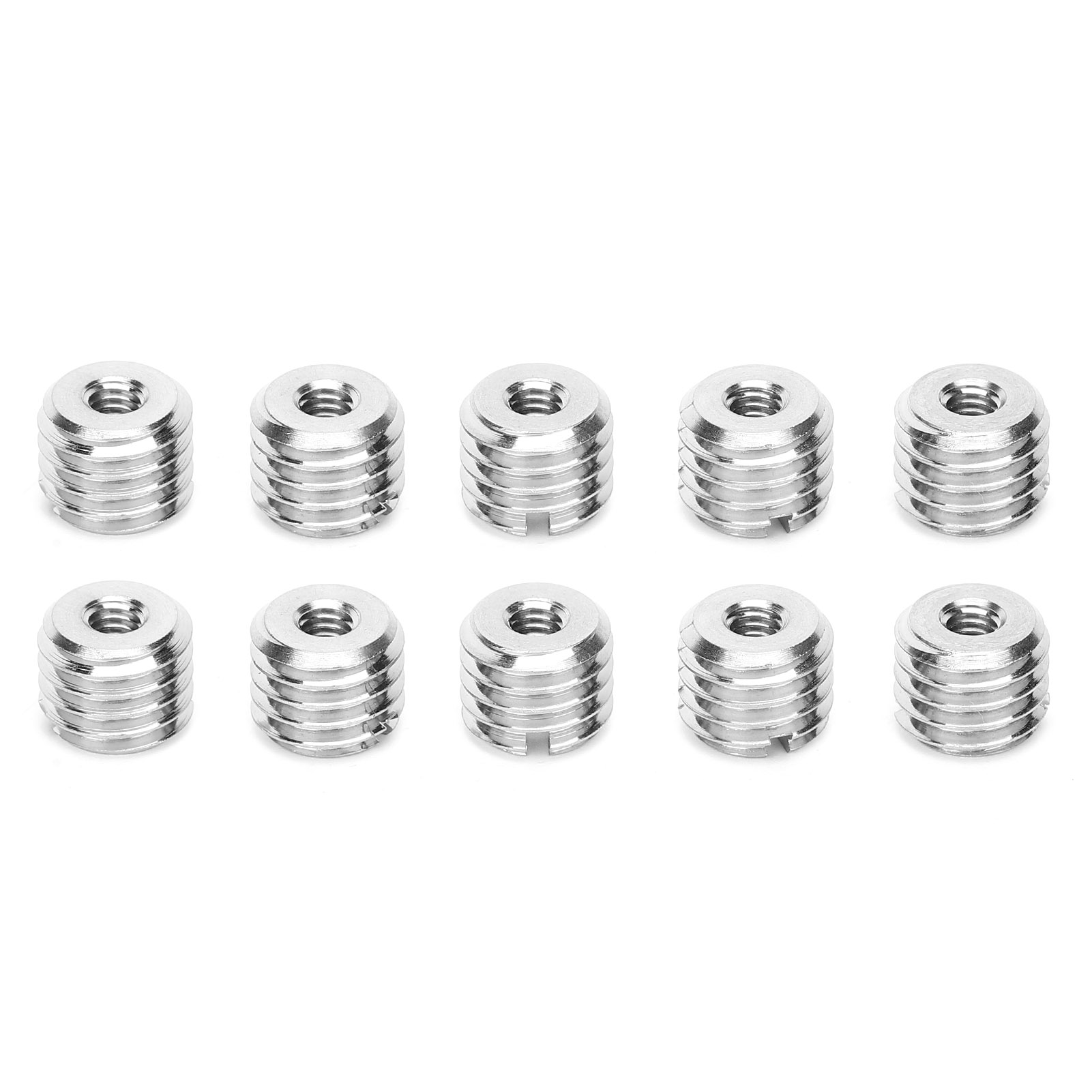 10 Stück Gewindeeinsätze, Reduziermuttern, Edelstahl 303, Außengewinde M4x0,7, Innengewinde M10x1,5, 8 Mm Gewindereparatur