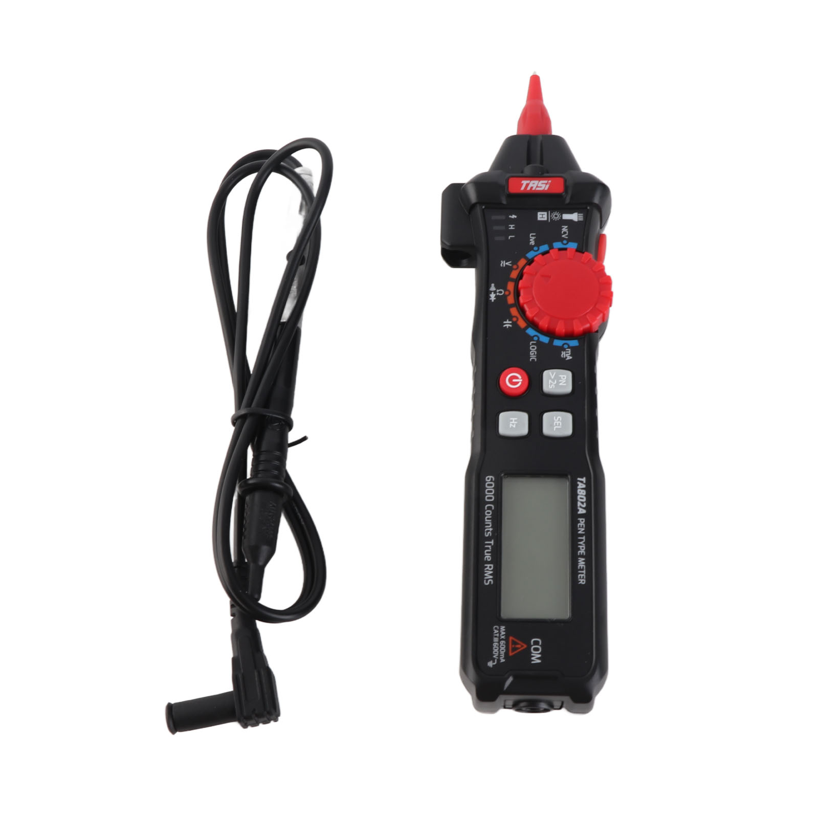 Digitales Stiftmultimeter Mit 6000 Zählern, Effektivwert-voltmeter, Intelligenter Spannungsprüfer Mit Logikpegeltest Zur Messung Von Gleich- Und Wechselspannung, Strom, Kapazität, Frequenz, Neutrallei