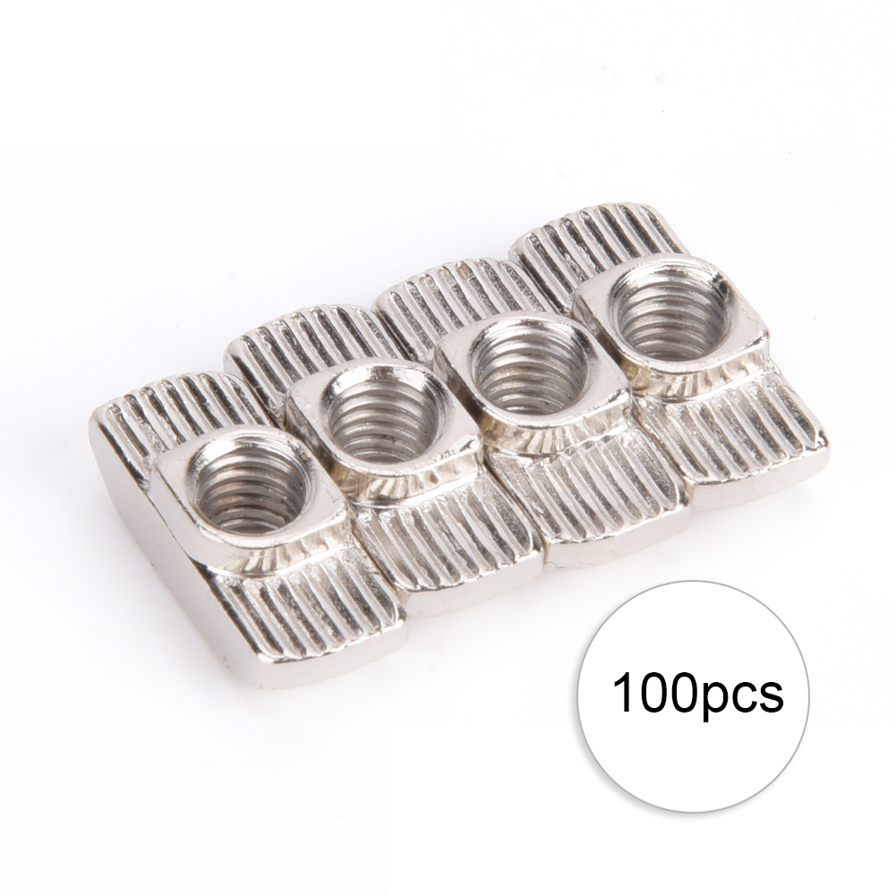 100 Stück Vernickelte T-nutensteine Aus Kohlenstoffstahl Für M6-aluminiumprofile