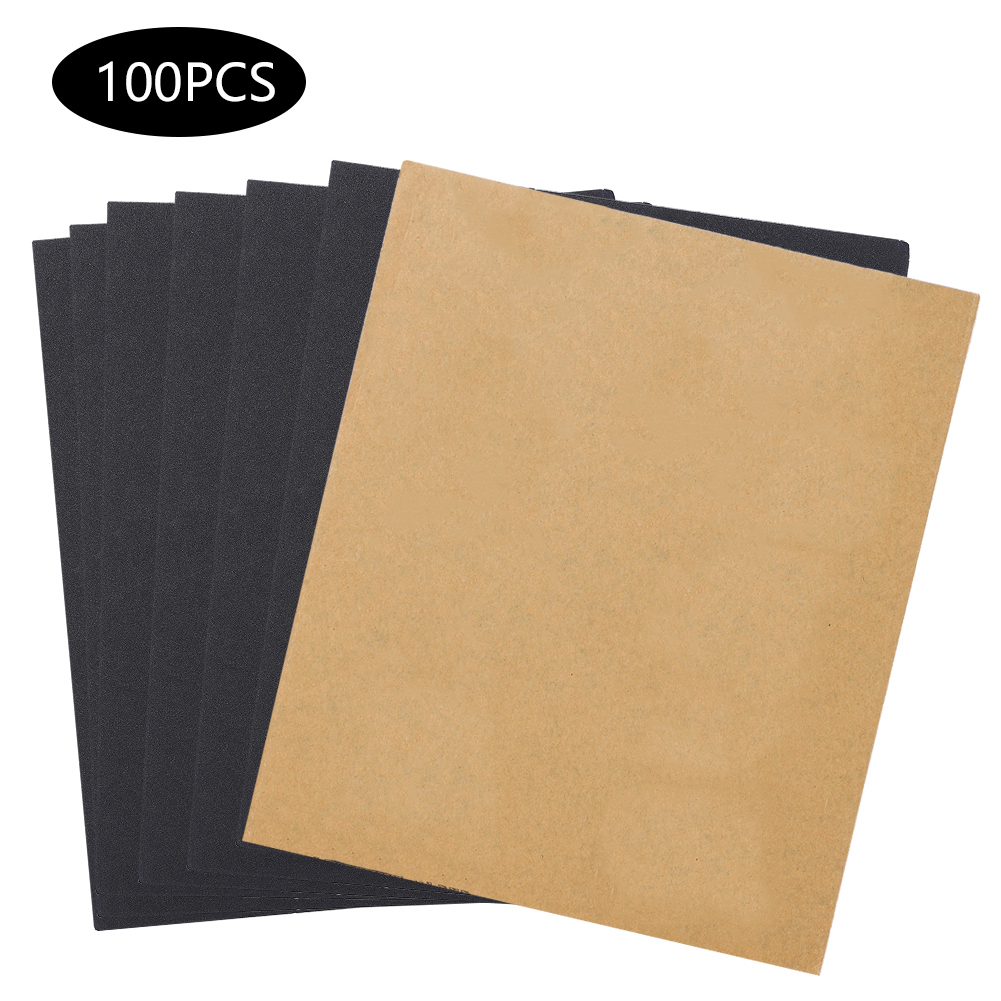 100 Braune, Wasserfeste P280-siliziumkarbid-schleifblätter Aus Kraftpapier Für Nass- Und Trockenschleifen